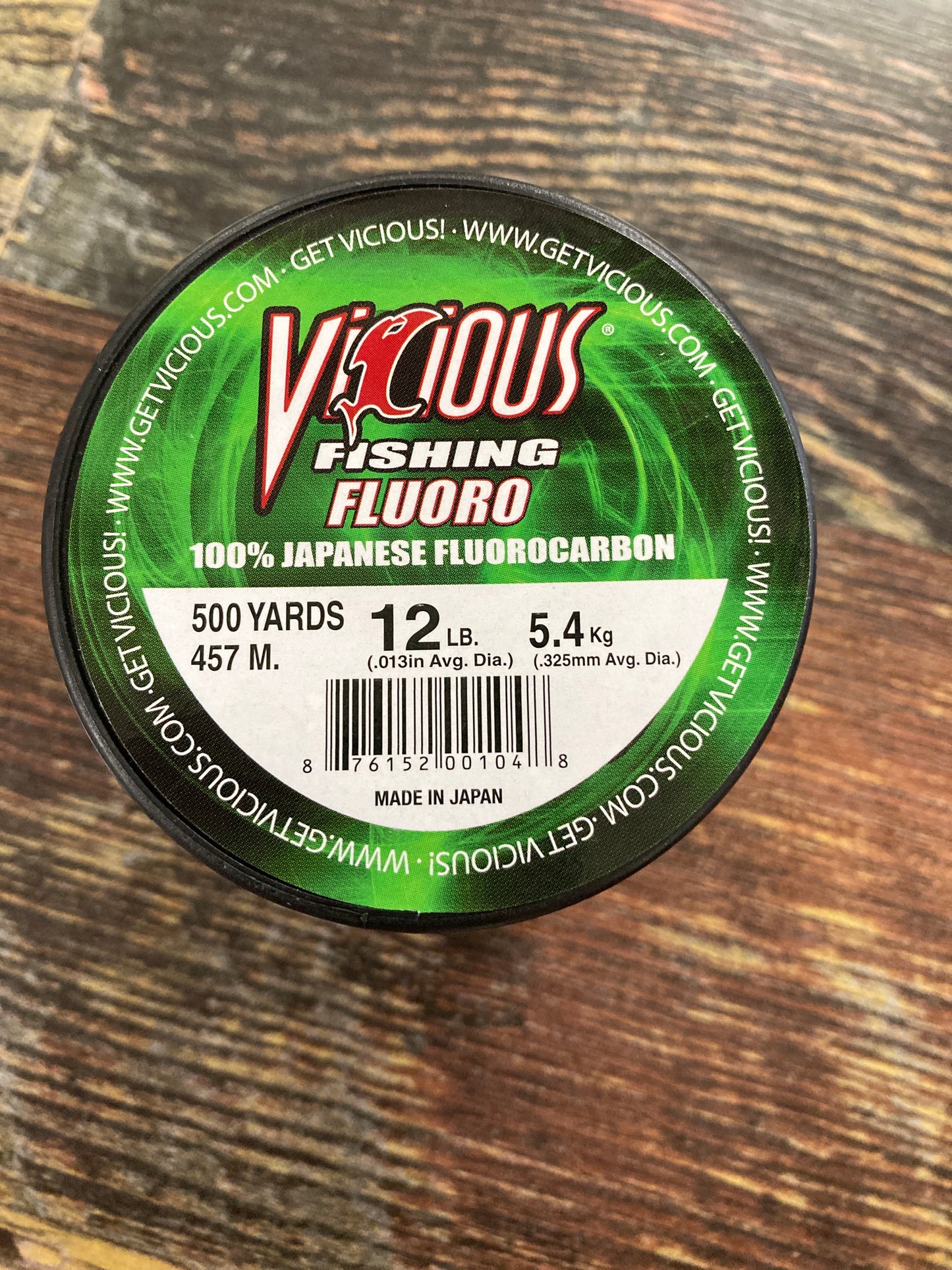 Vicious Fluorocarbon 12 lb. 500 yd