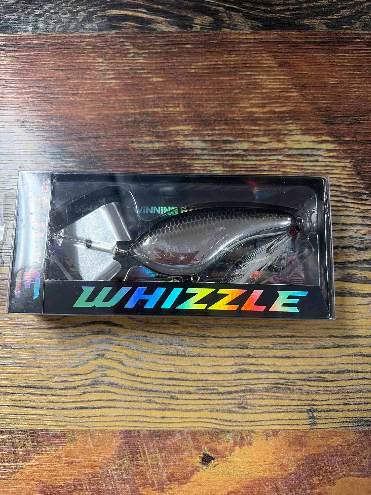 Bassmooch Floating Whizzle 3” 1/2oz Black Chrome