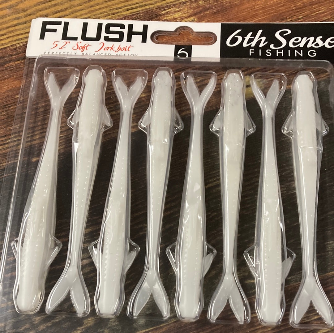 6th Sense Flush Jerkbait 5.2" Pearl Chrome
