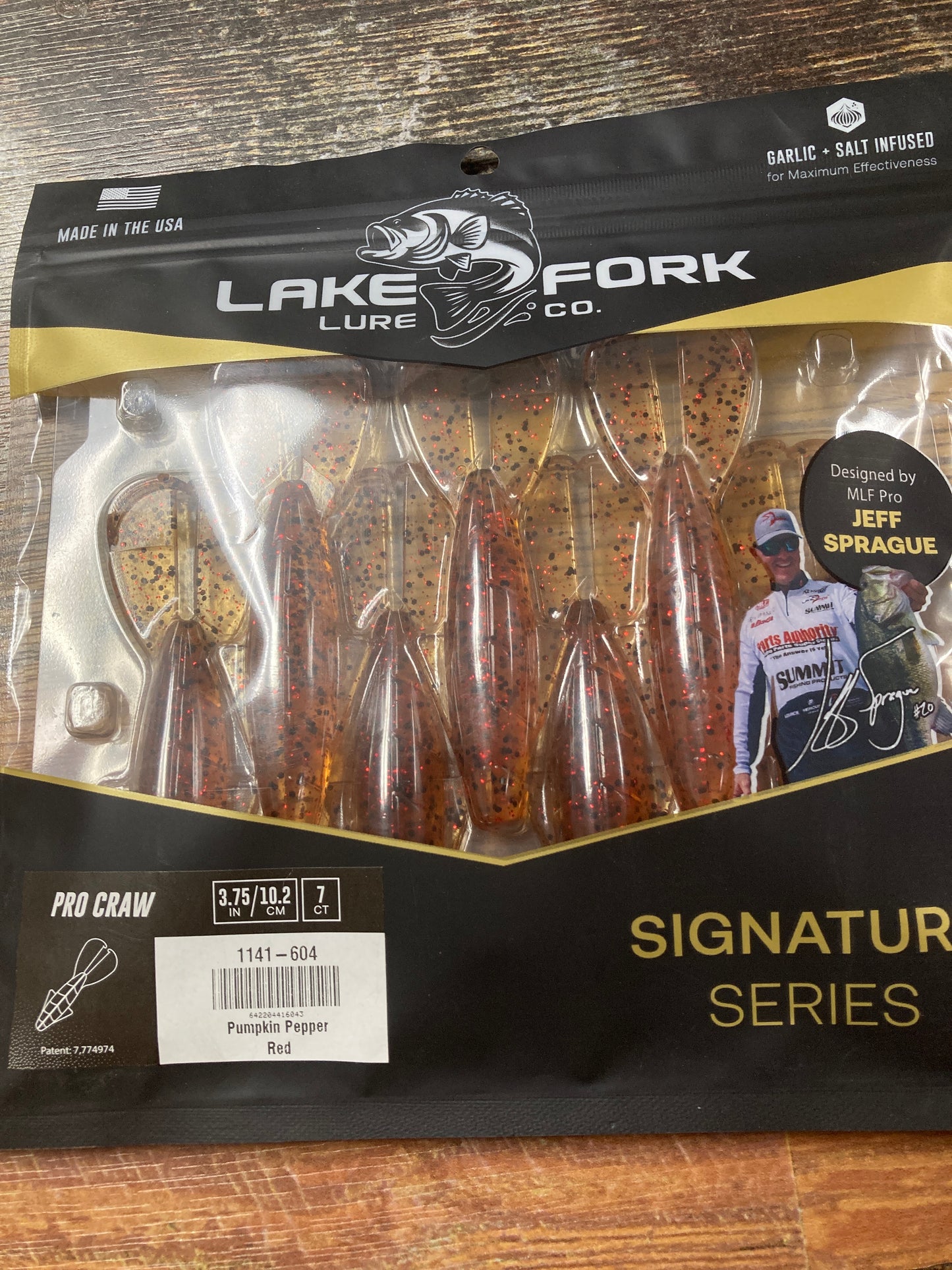 Lake Fork Lures Pro Craw Pumpkin Pepper Red