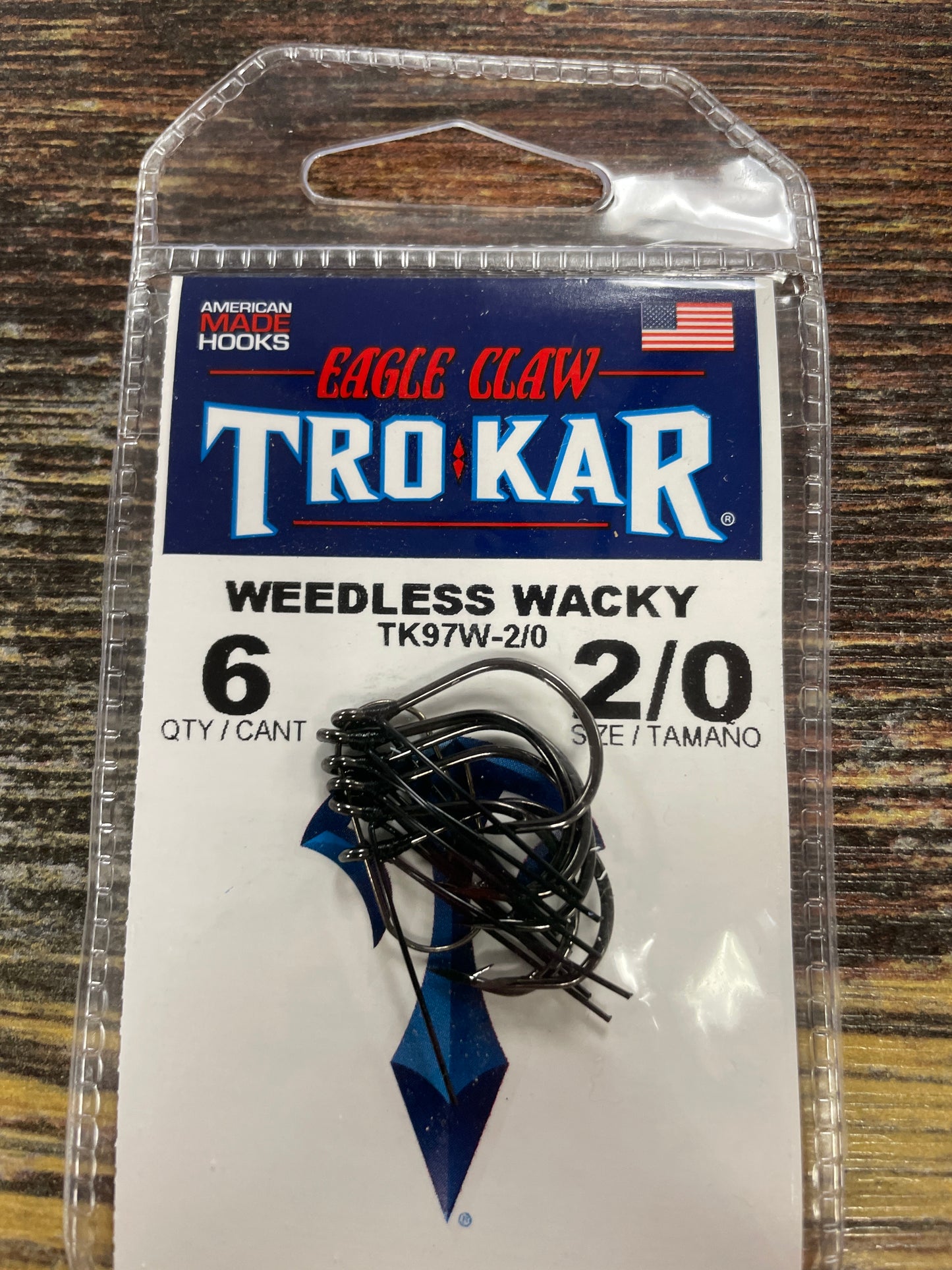 Eagle Claw Trokar Weedless Wacky 2/0 6 Count