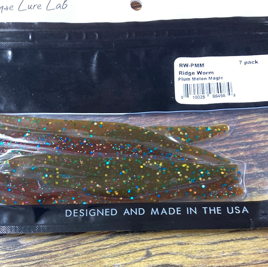 6th Sense Ridge Worm 10" Plum Melon Magic