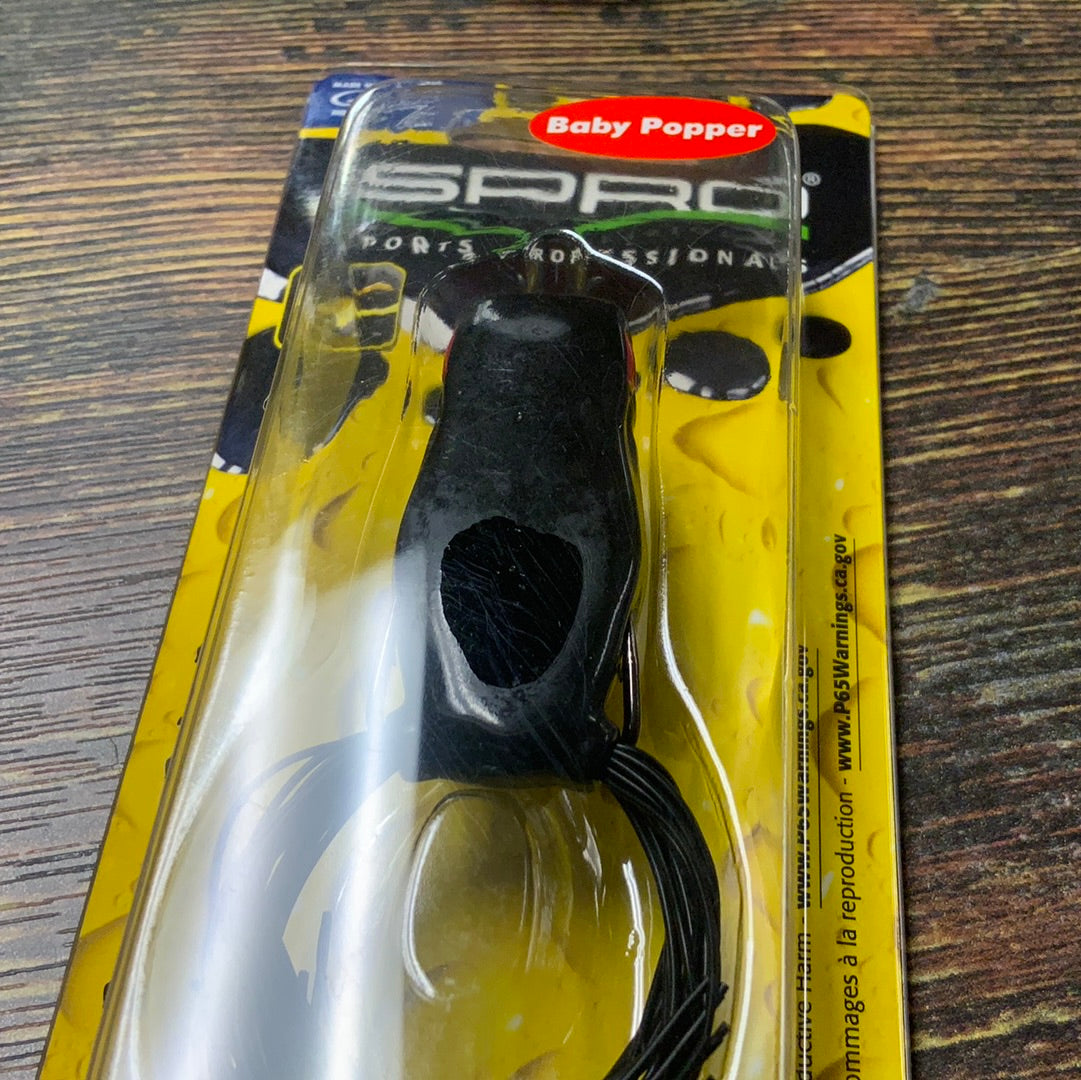 Spro Bronzeye Baby Popper Midnight Walker
