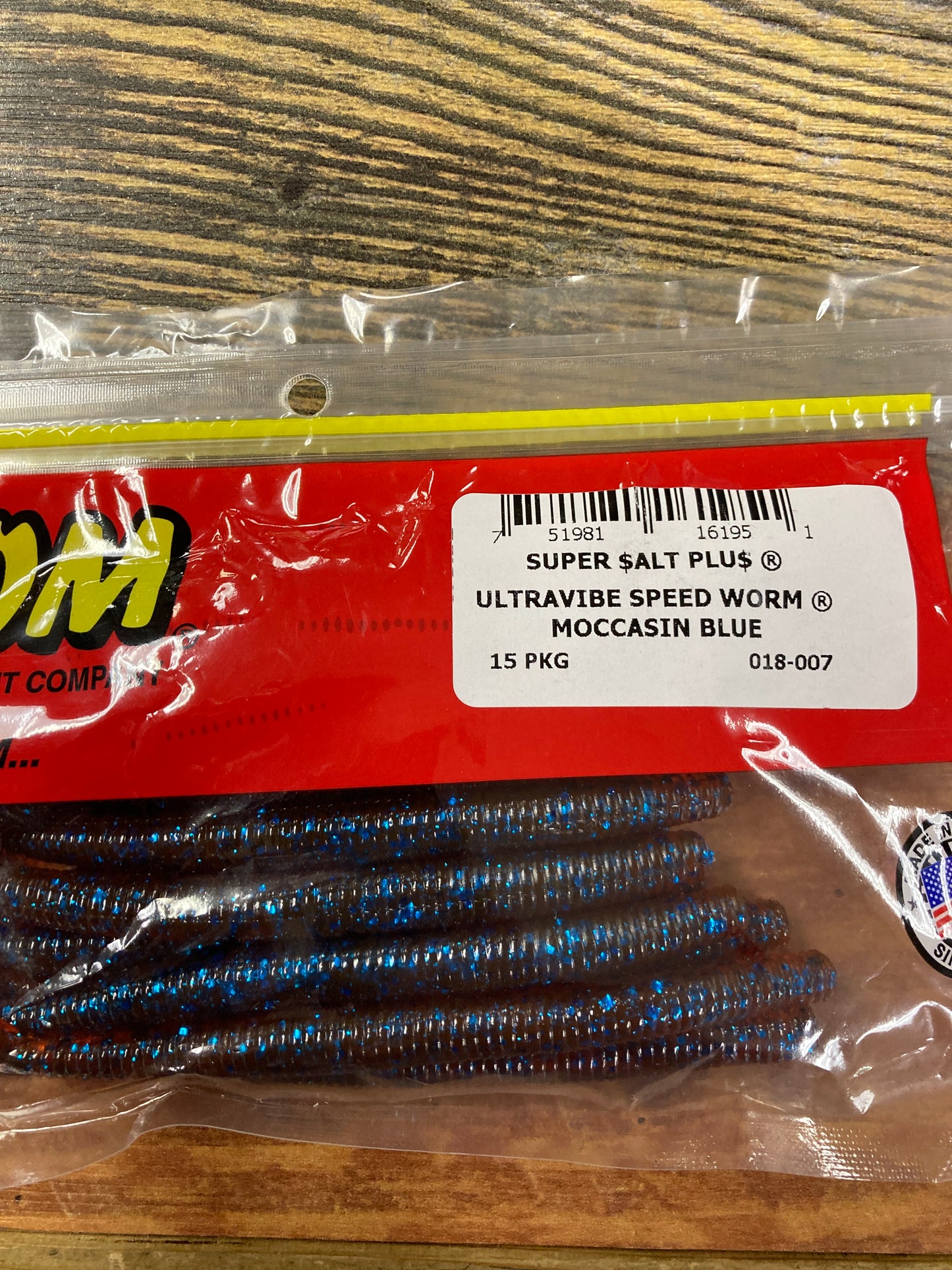 Zoom UV Speed Worm - Moccasin Blue