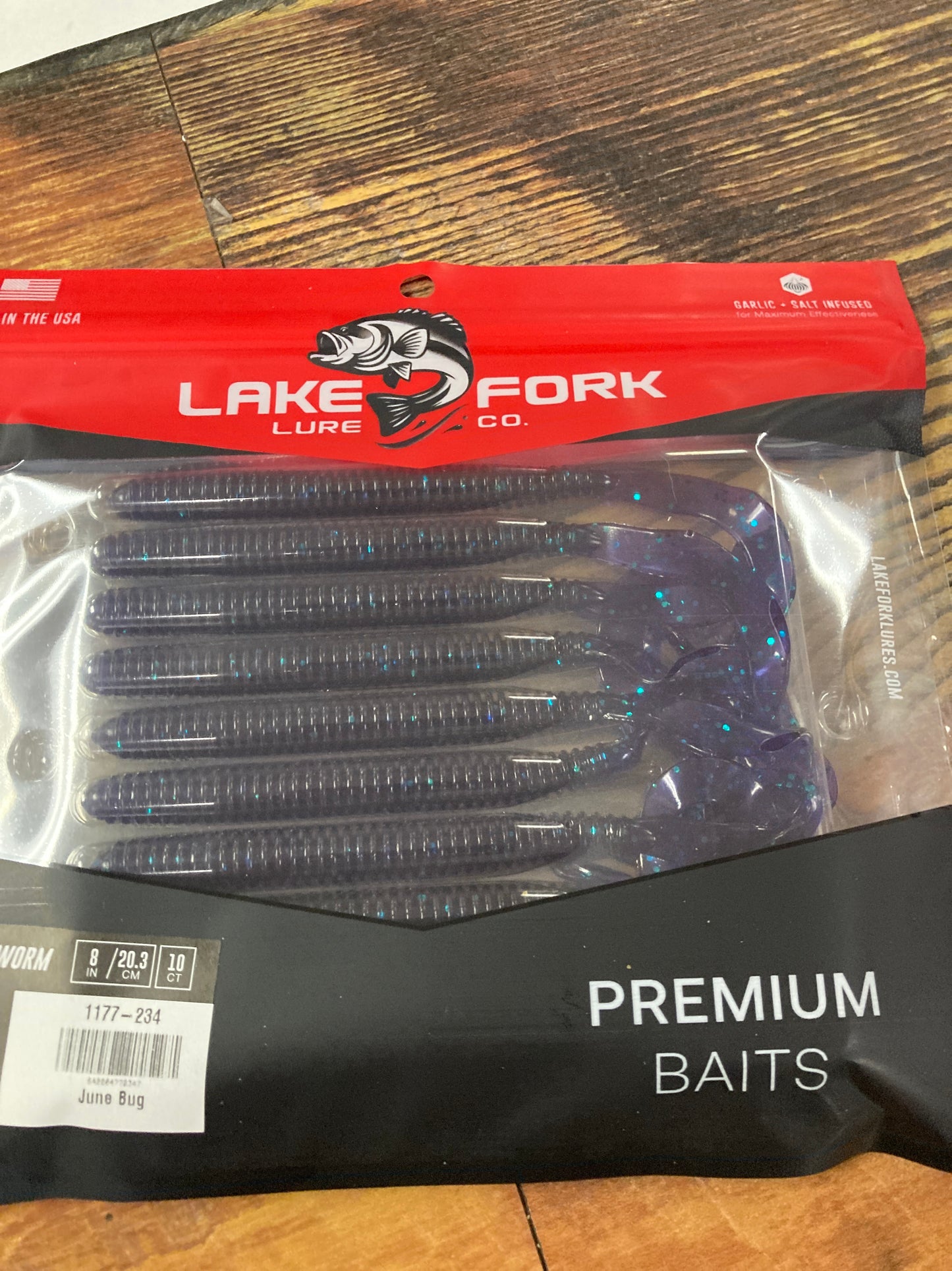 Lake Fork Lures 8" June Bug