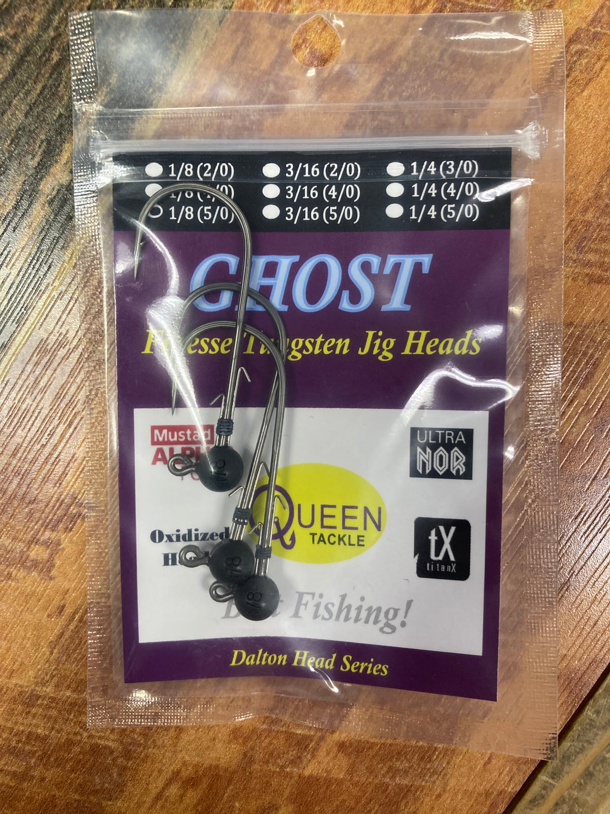 Queens LS Tungsten Jigheads 1/8 oz 5/0