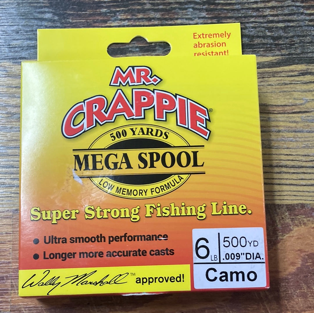 Mr Crappie Low Memory - Camo 6 lb. 500 yds