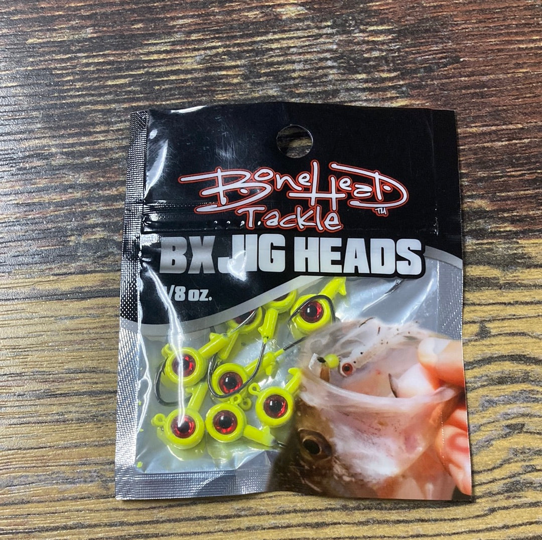Bone Head BX Jig Heads 1/8 oz. Chartreuse