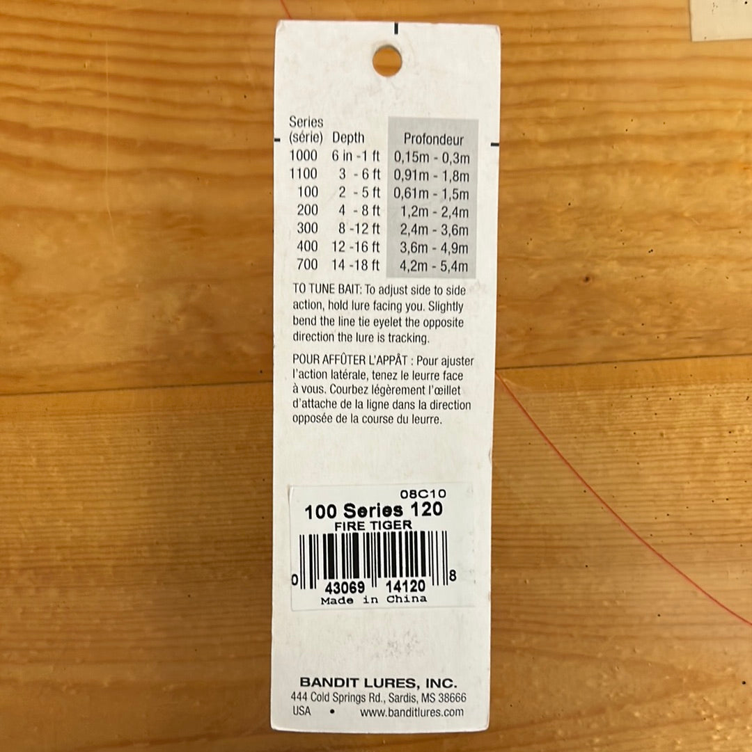 Bandit 100 Series 120 Fire Tiger