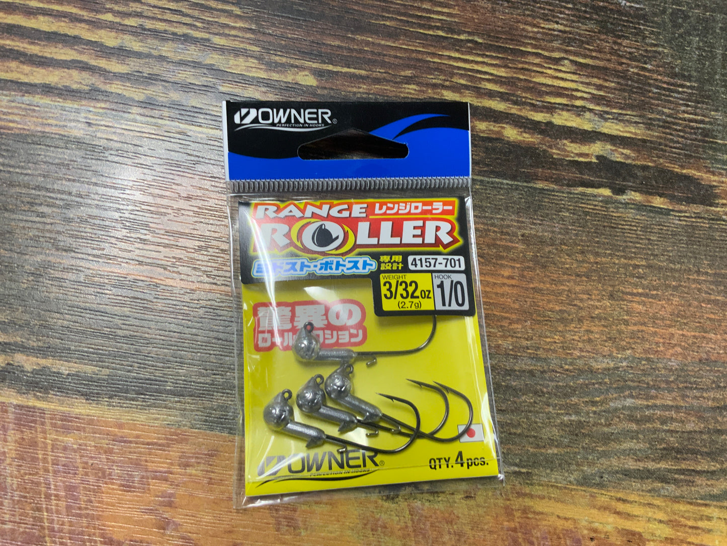 Owner Range Roller Jig Head 3/32 oz. 1/0