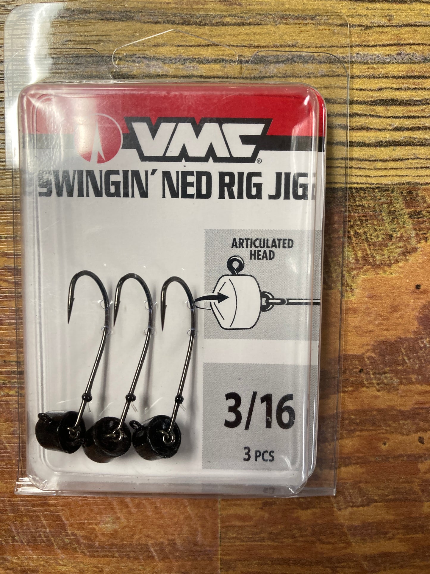 VMC Swingin' Ned Rig Jig 3/16 oz. #1 Black