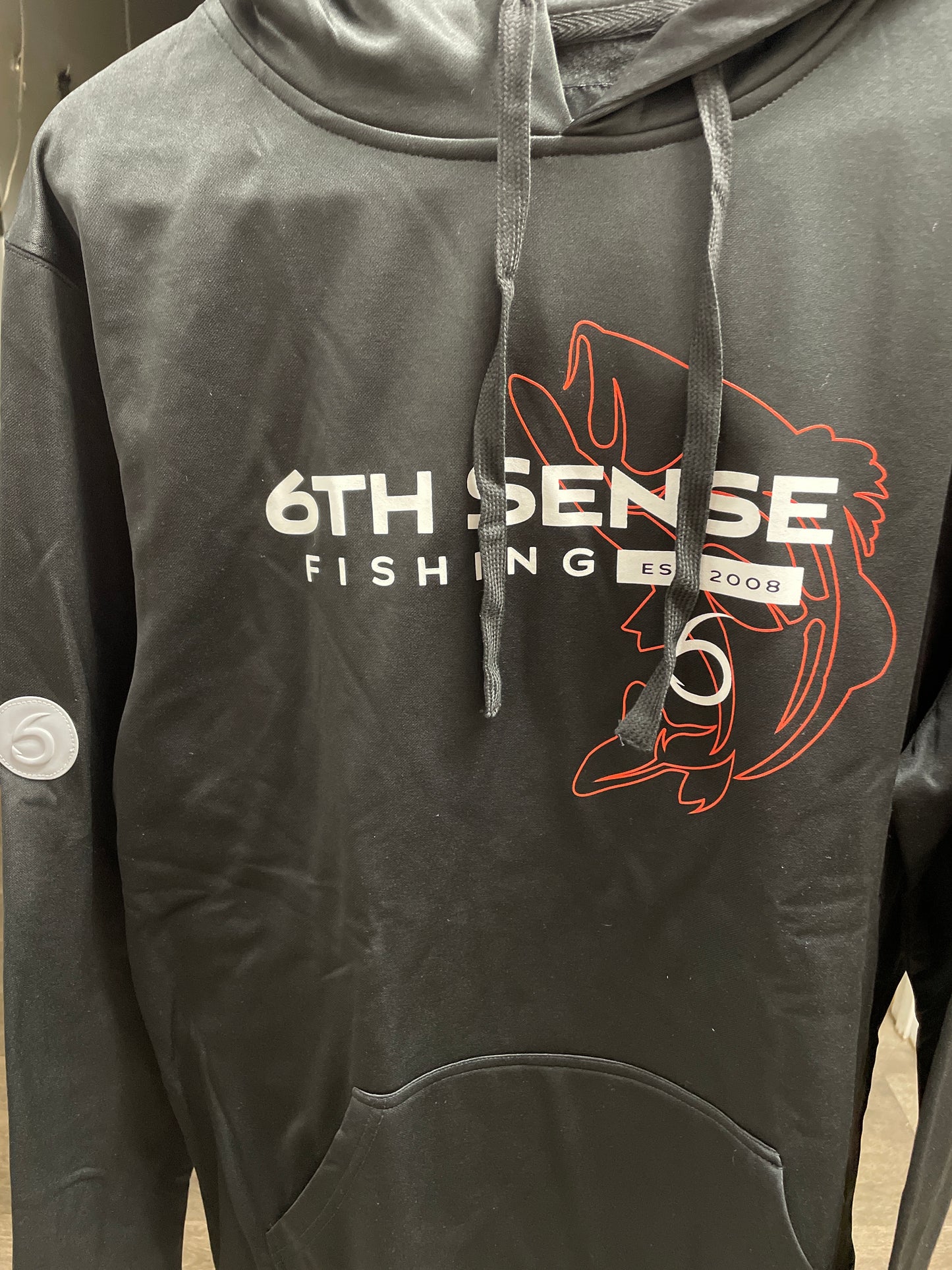 6th Sense Hook Set FishDry Hoodie - L Black