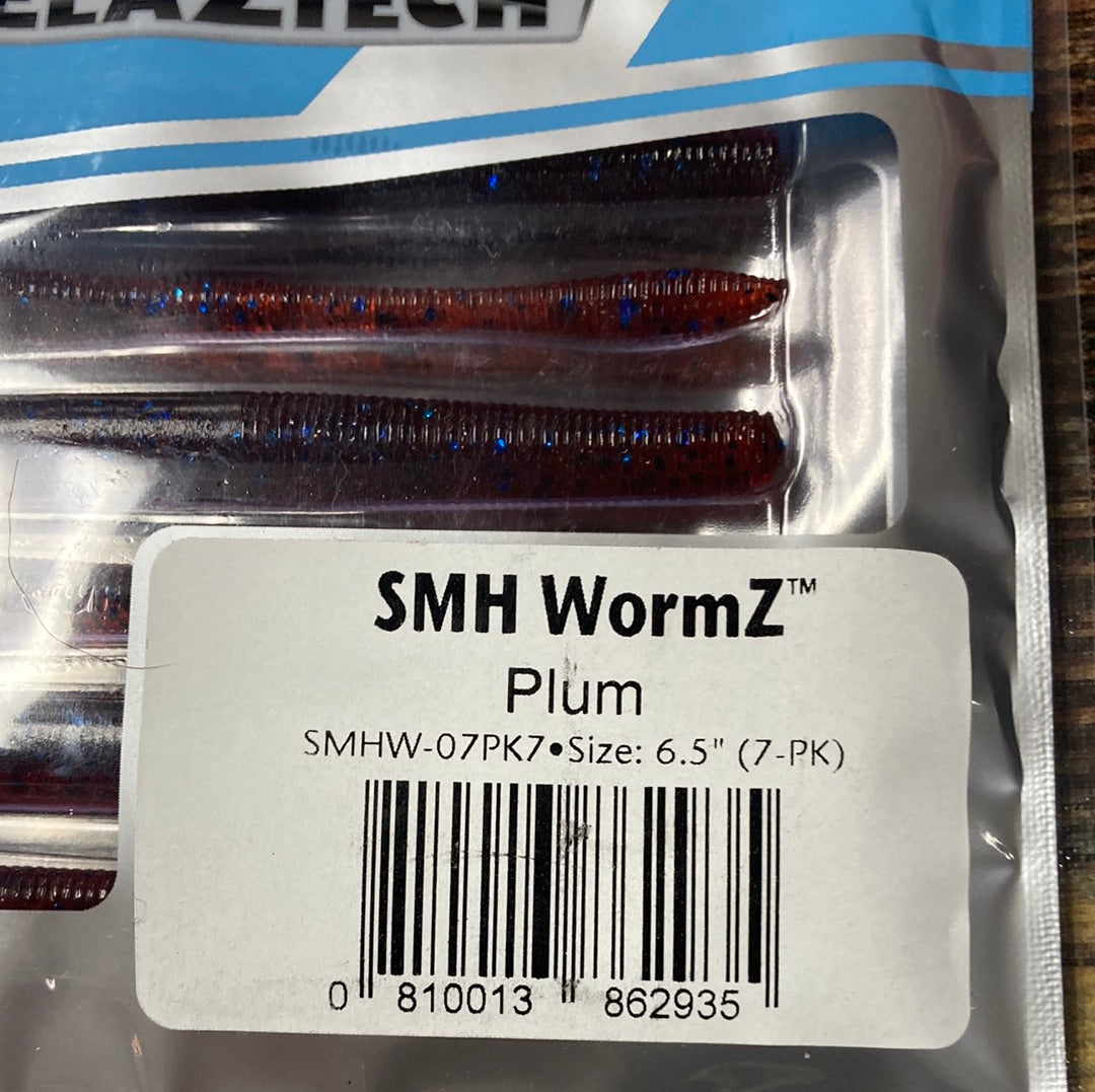 Z Man SMH Wormz 6.5" Plum