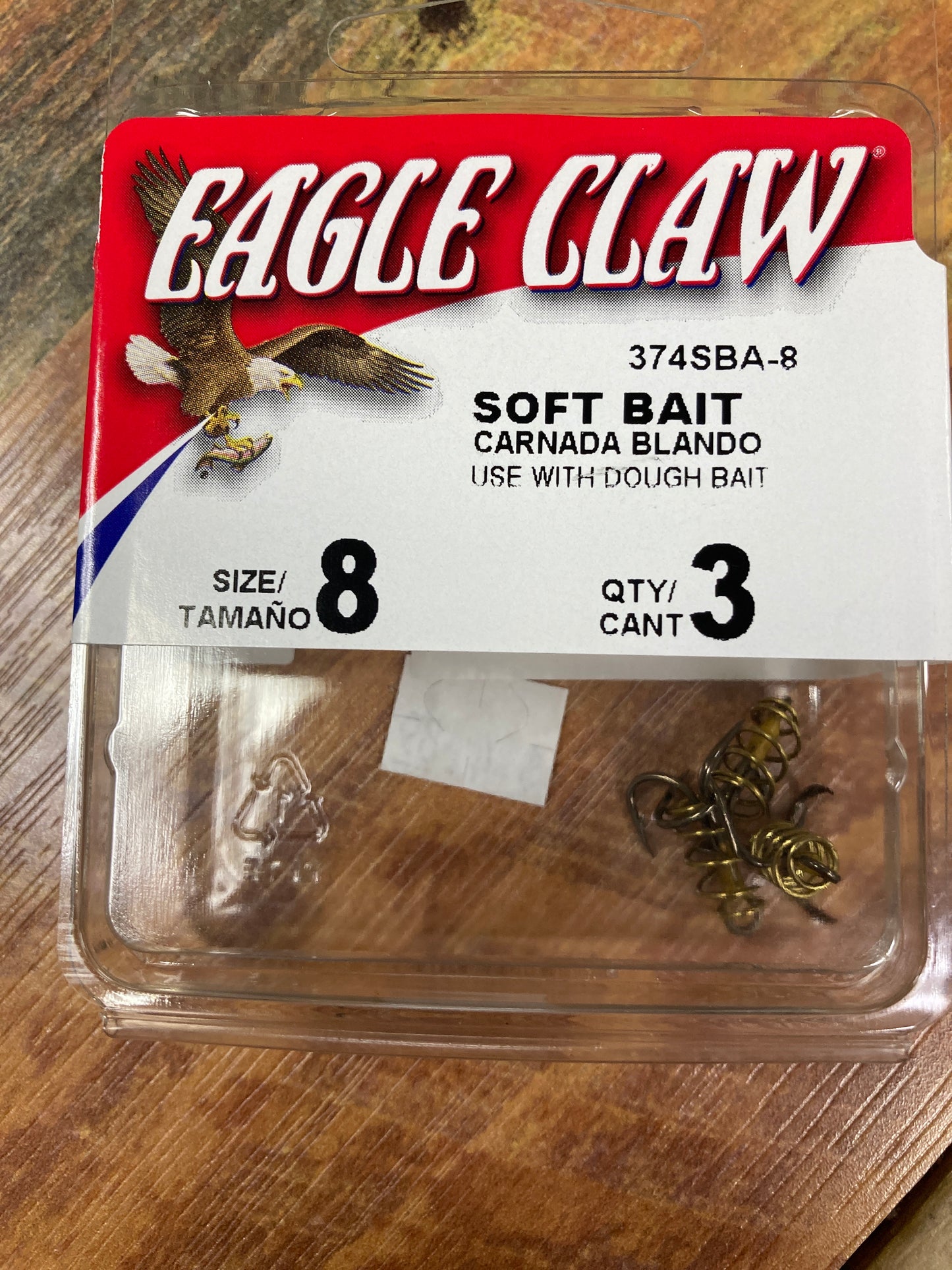 Eagle Claw Soft Bait Treble Hooks #8