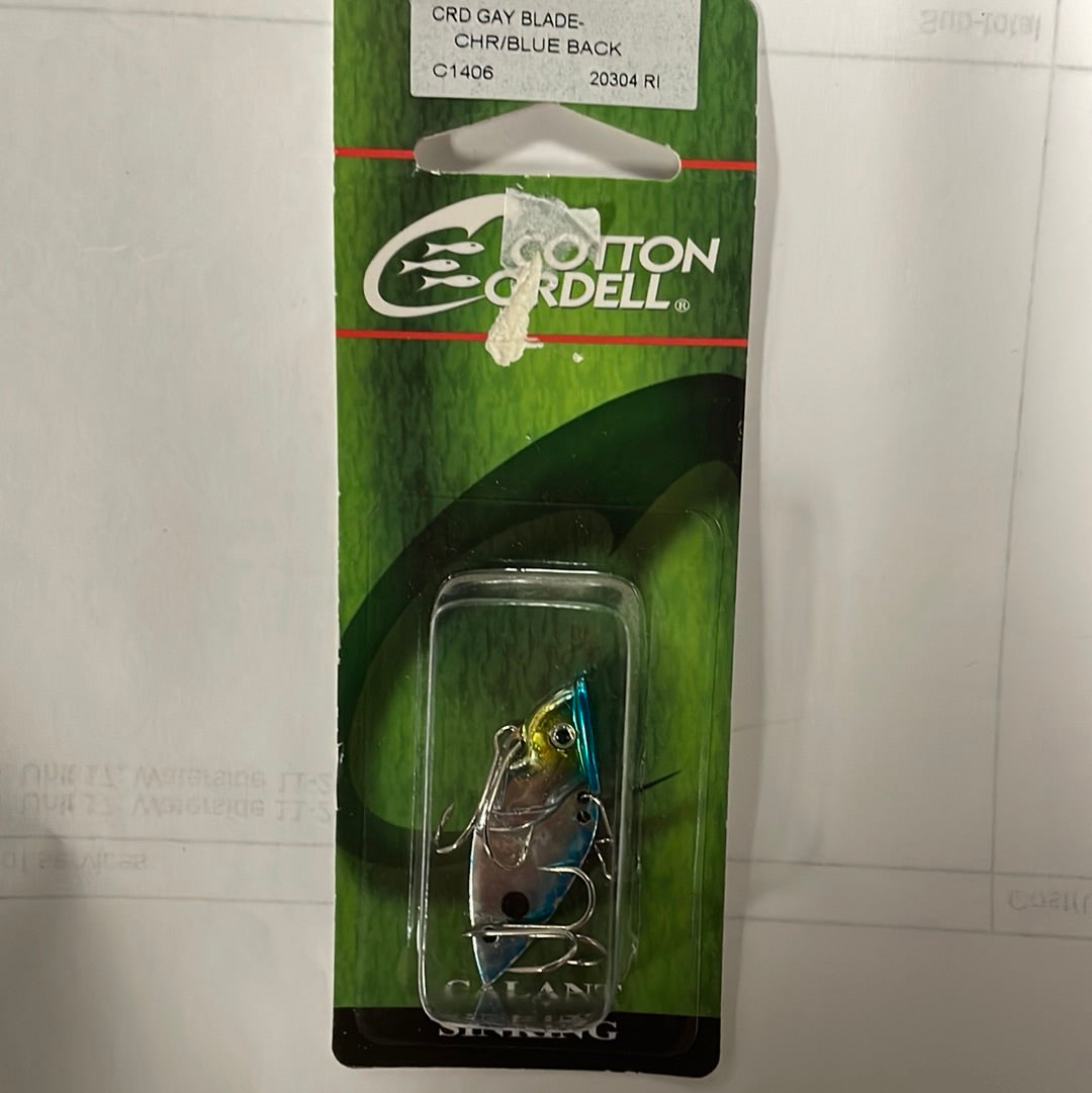 Cotton Cordell Gay Blade - Chartreuse/Blue Blade