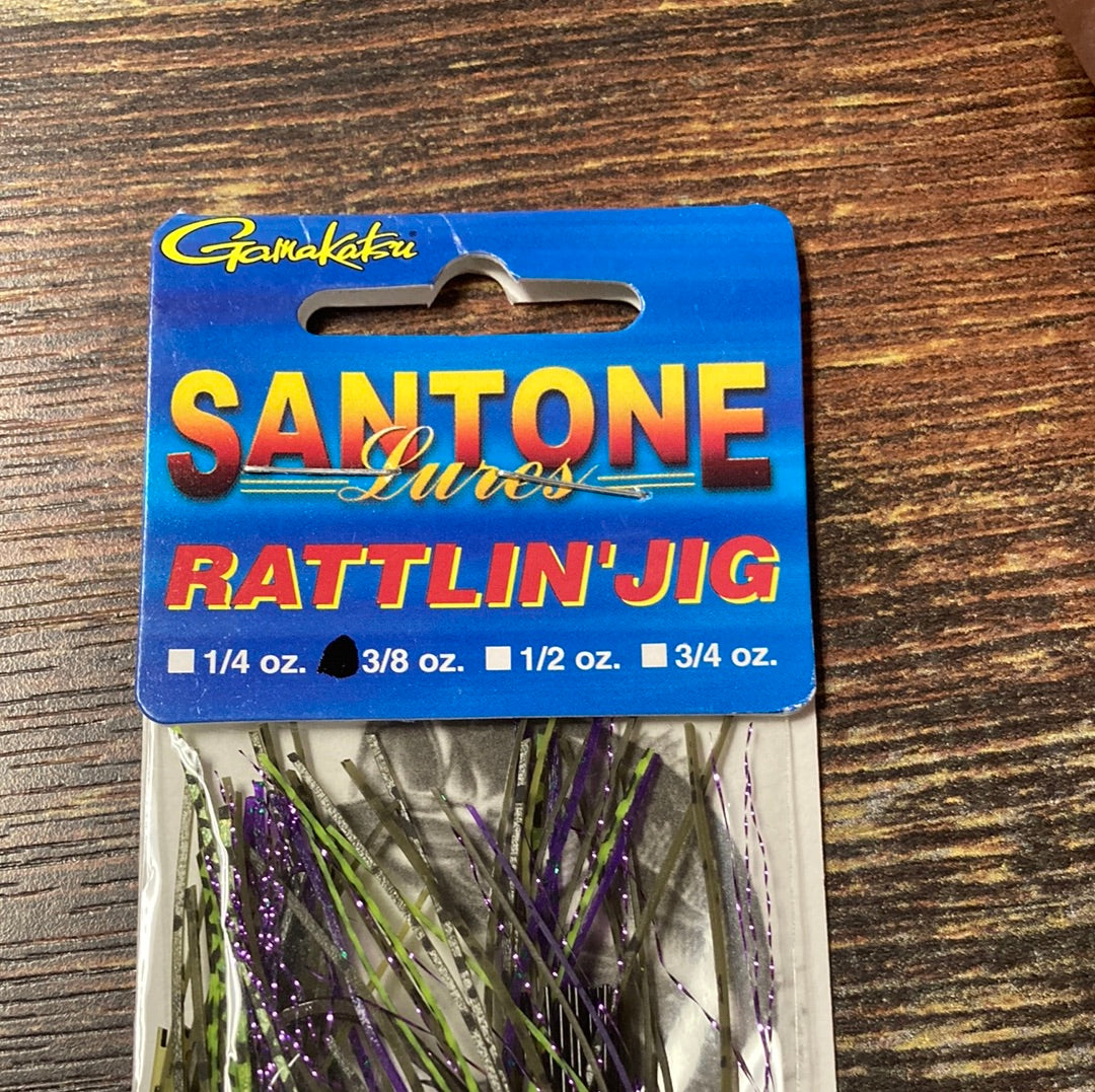 Santone Rattlin Jig 3/8 oz. Mexican Heather