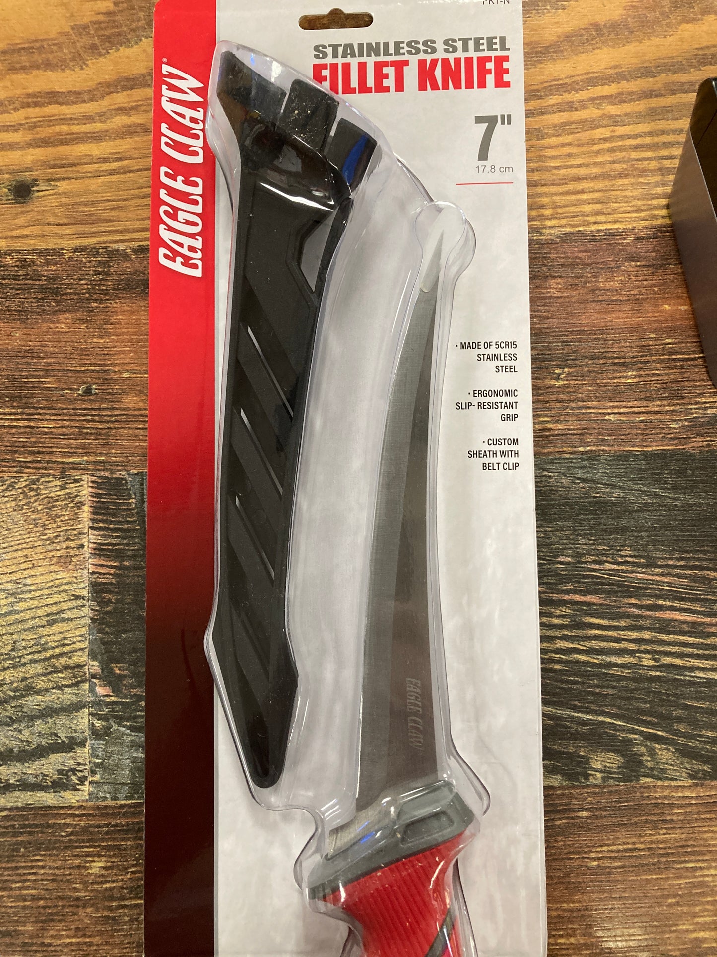 Eagle claw Filet Knife Red/Gray