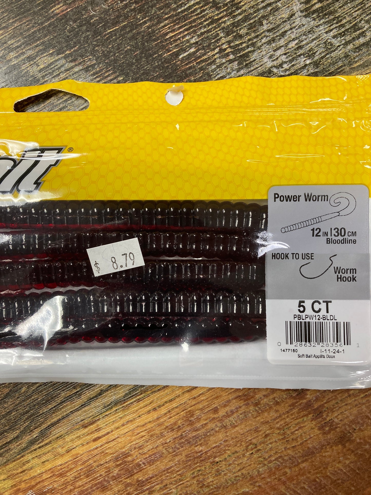 Berkley PB Power Worm 12" Bloodline