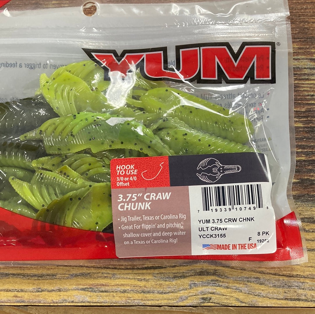 Yum 3.75 Craw Chunk Ultra Craw