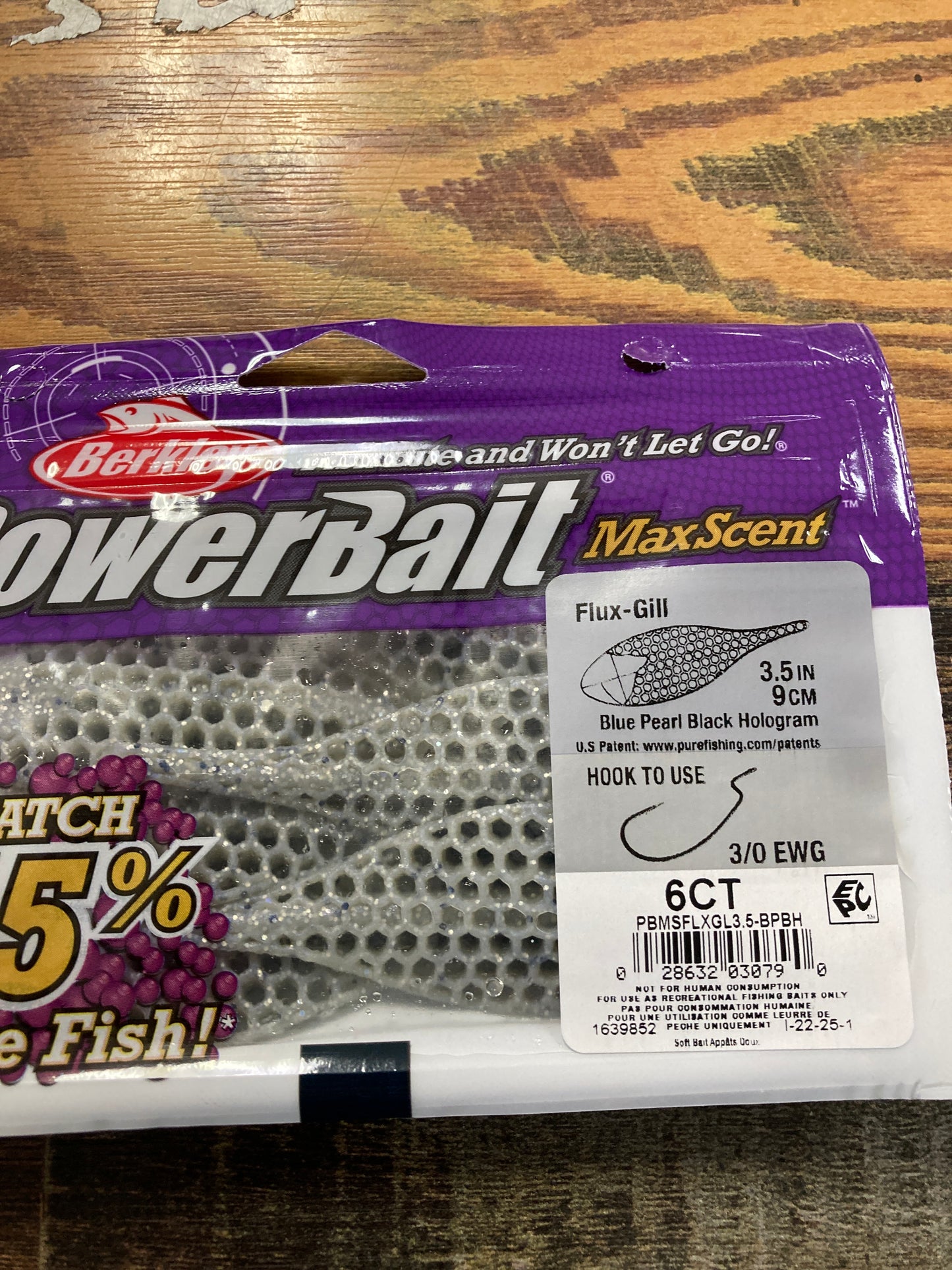 Berkley Flux Gill 3.5 Blue Purple Black Hologram