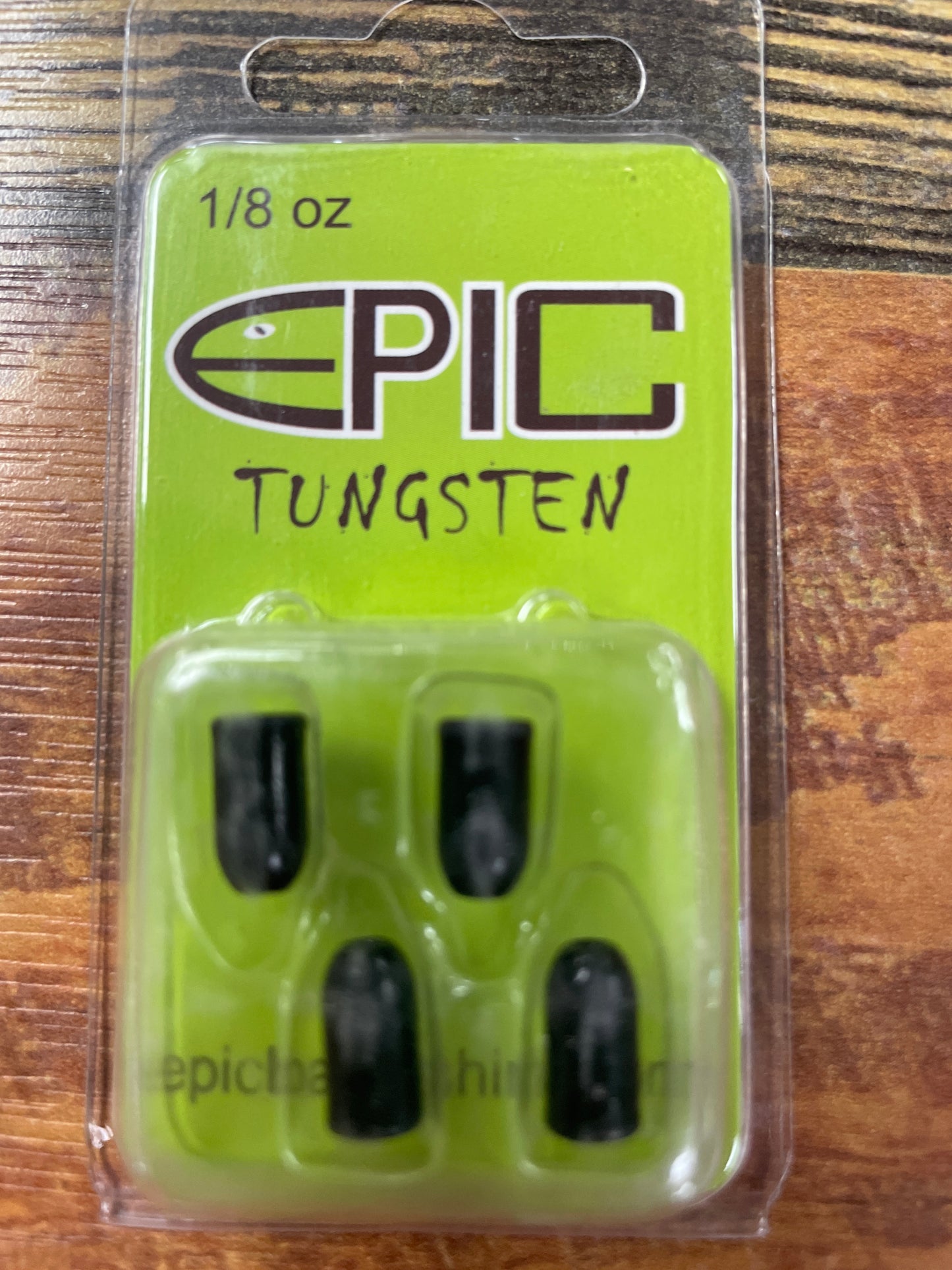 EPIC Tungsten Worm Weight 1/8 oz. Black
