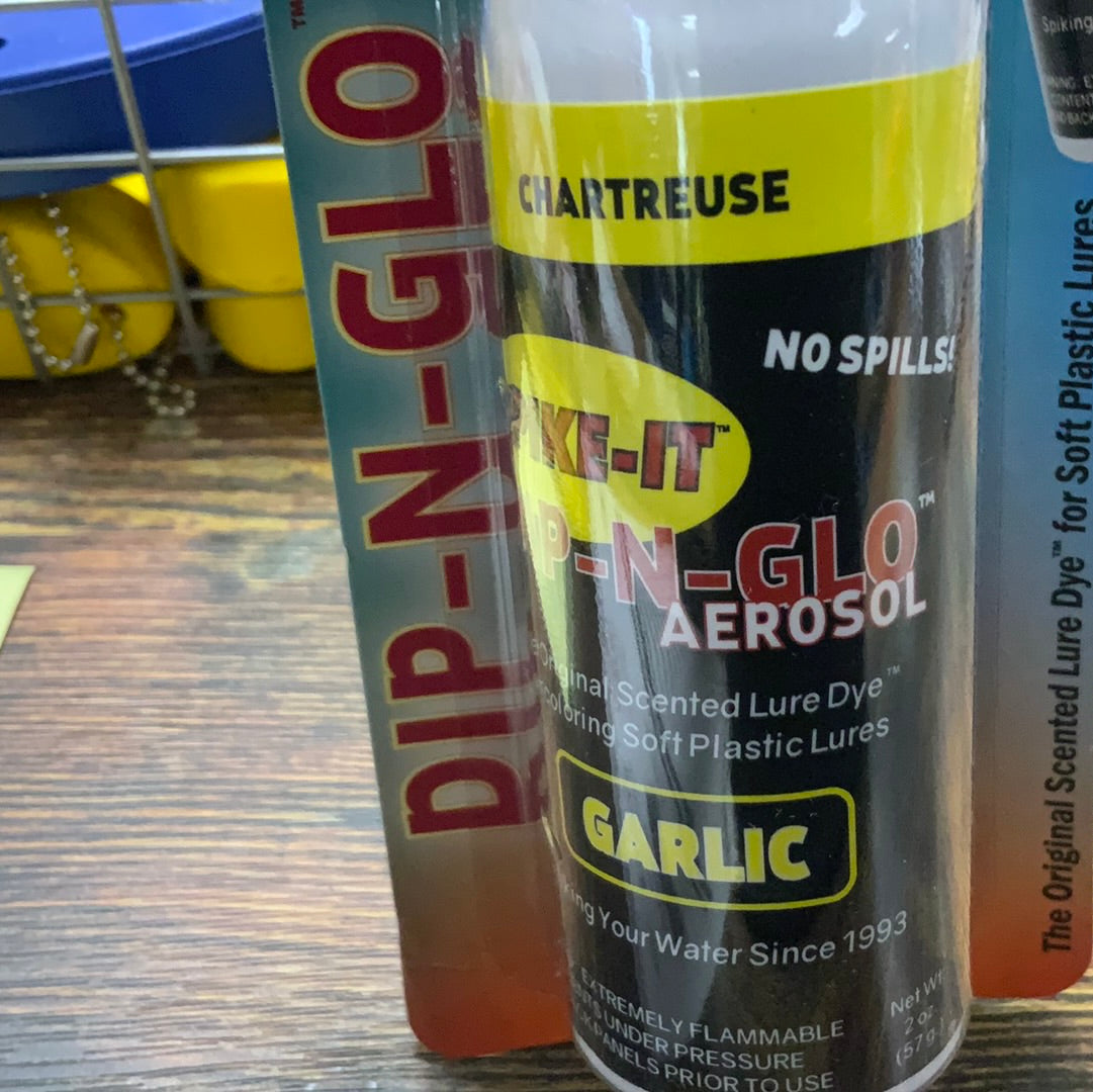 Spike It Aerosol Dip-n-Glo Worm Dye - Garlic