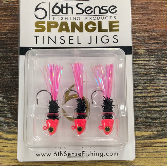 6th sense Spangle Tinsel jigs 1/8oz