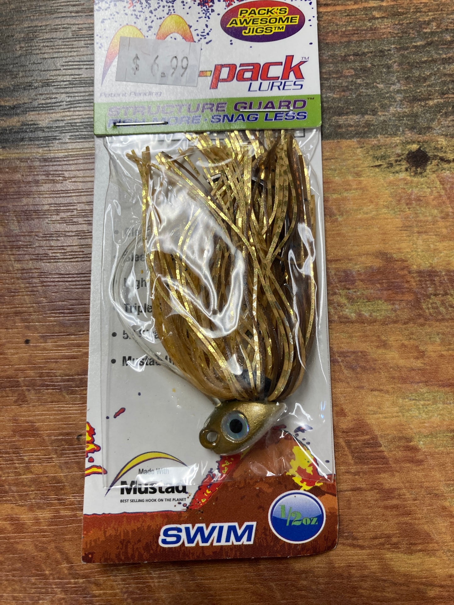 Lake Fork Lures M-Pack 1/2 oz Jig Golden Shiner