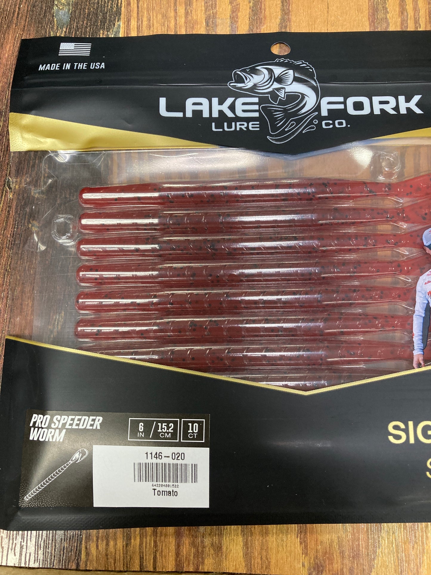LFL Pro Speeder Worm 6” Tomato