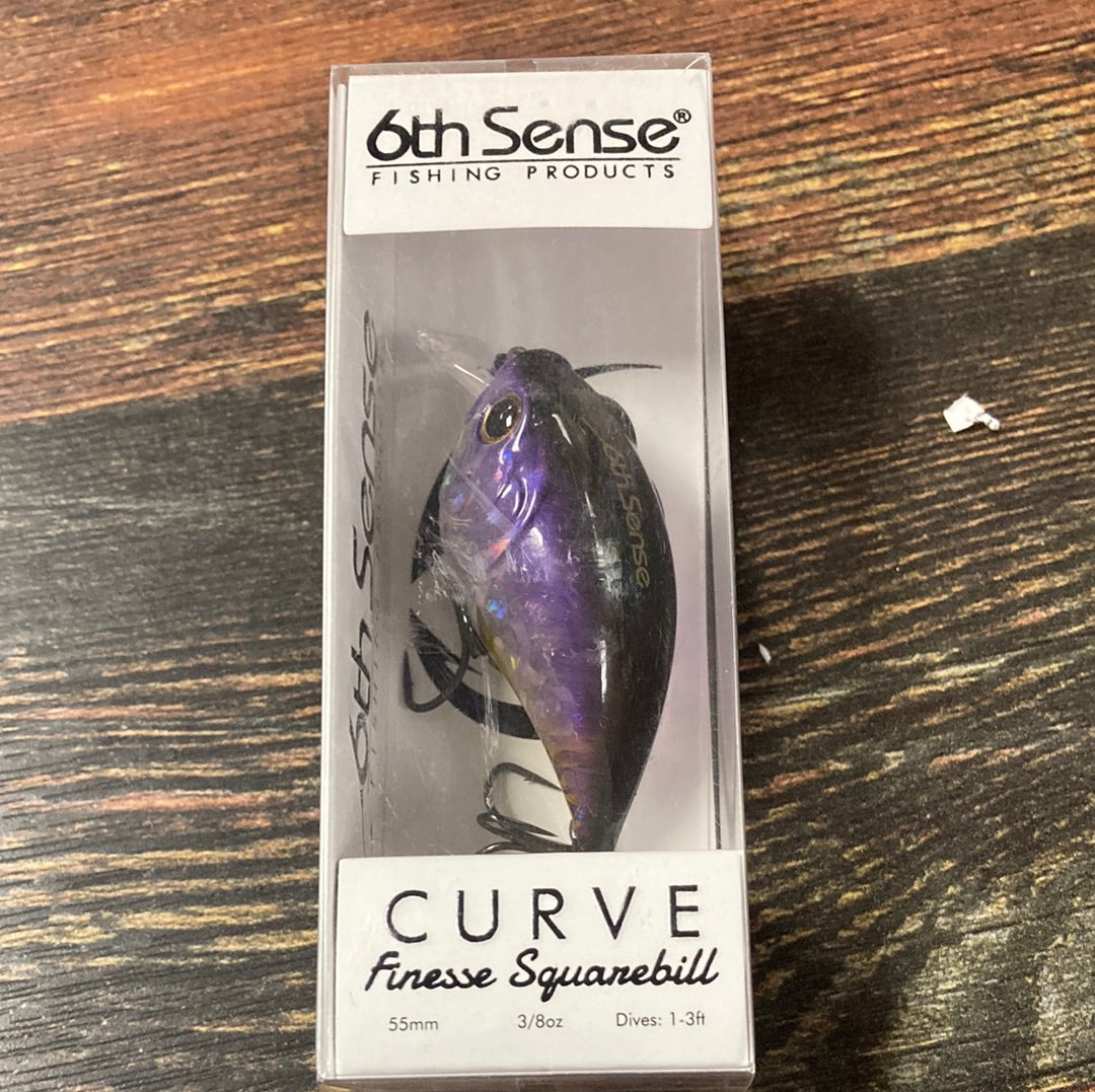 6th Sense Curve Finesse Squarebill 3/8 oz. Rayburn Ghost