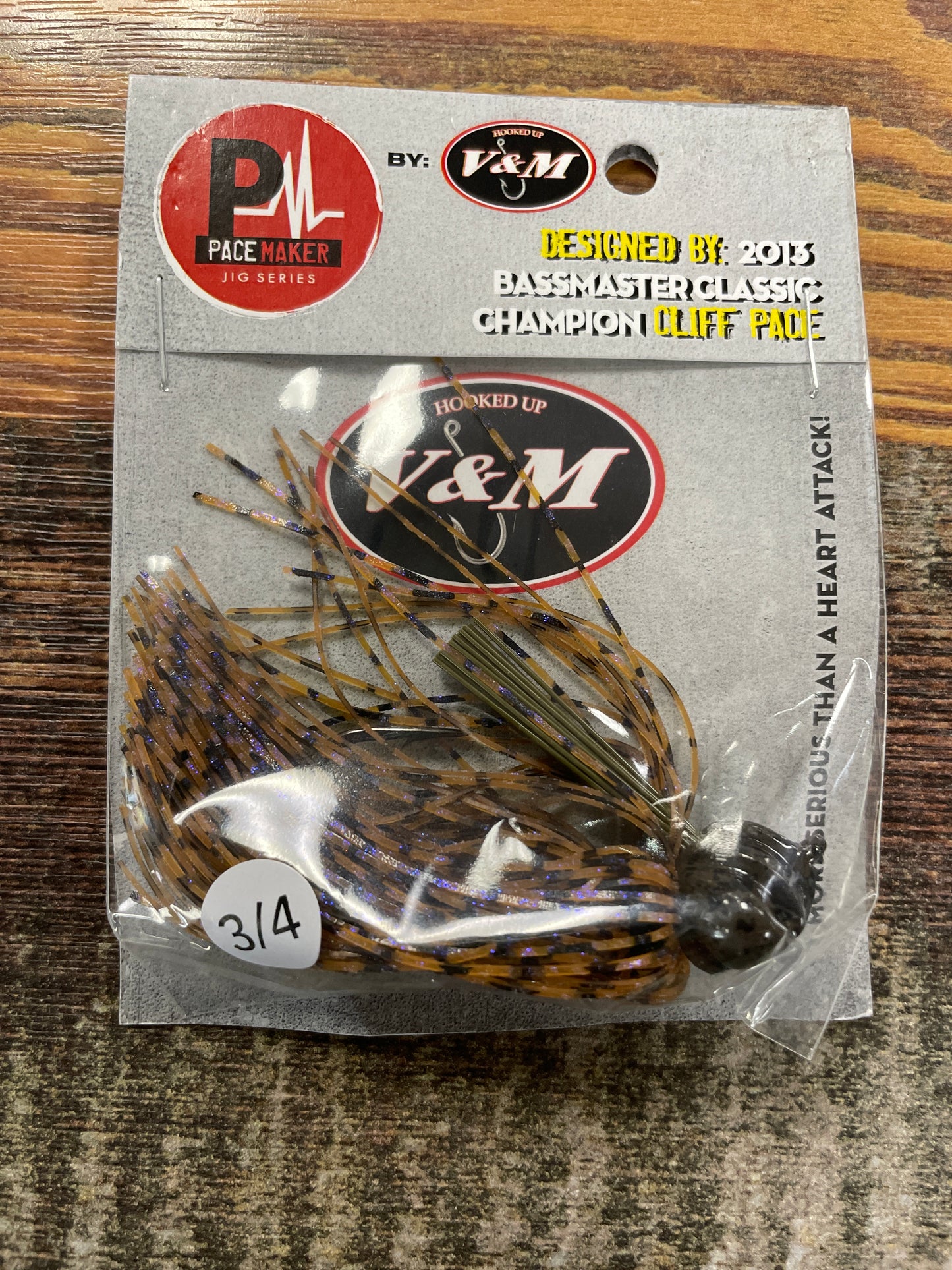 V&M Flatline Football Jig 3/4 oz. PB&J
