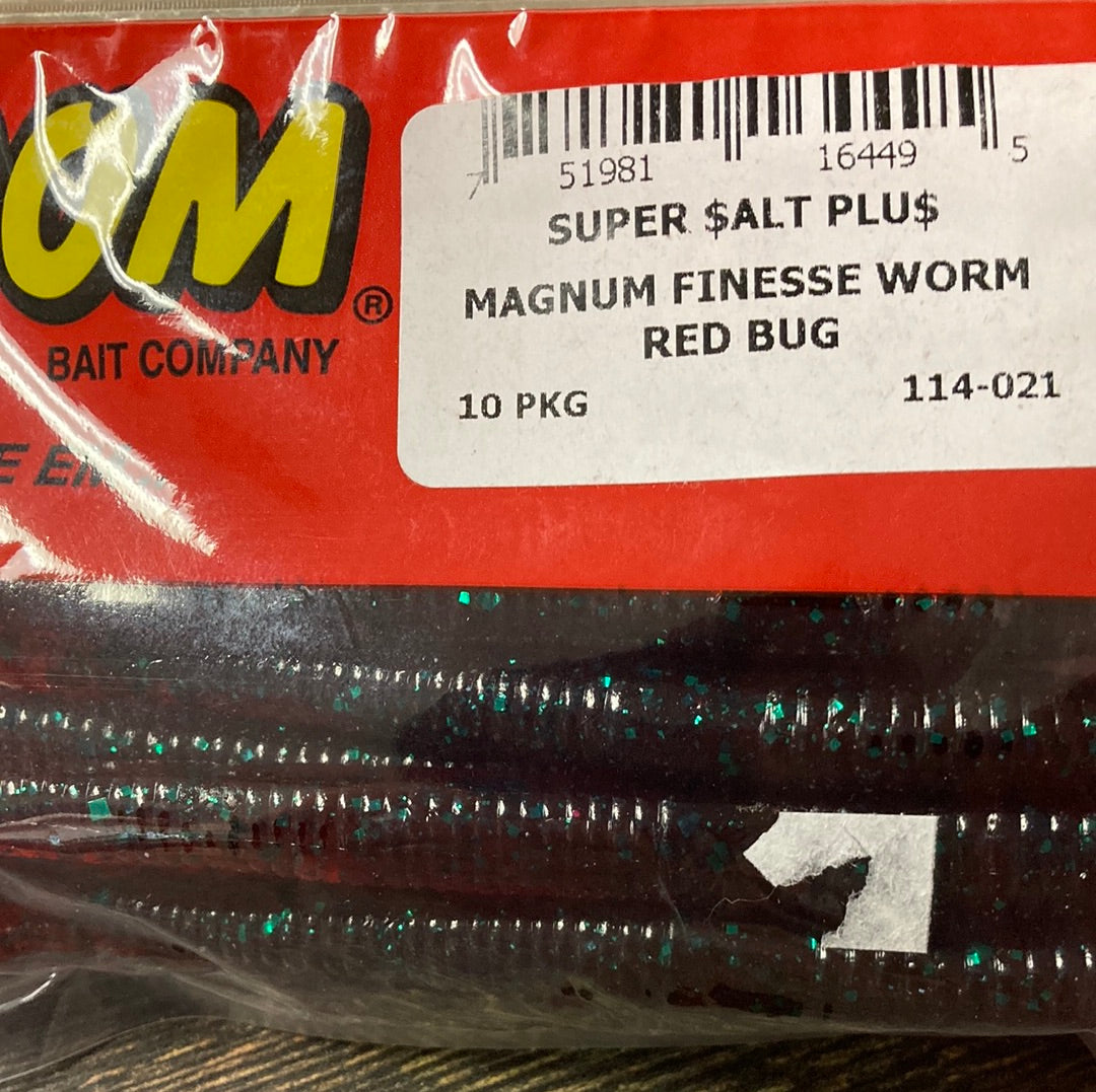 Zoom Mag Finesse Worm - Red Bug