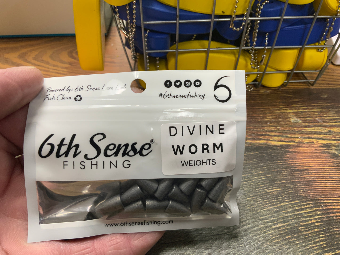 6th Sense Divine Worm Weight 1/8 oz. Lead