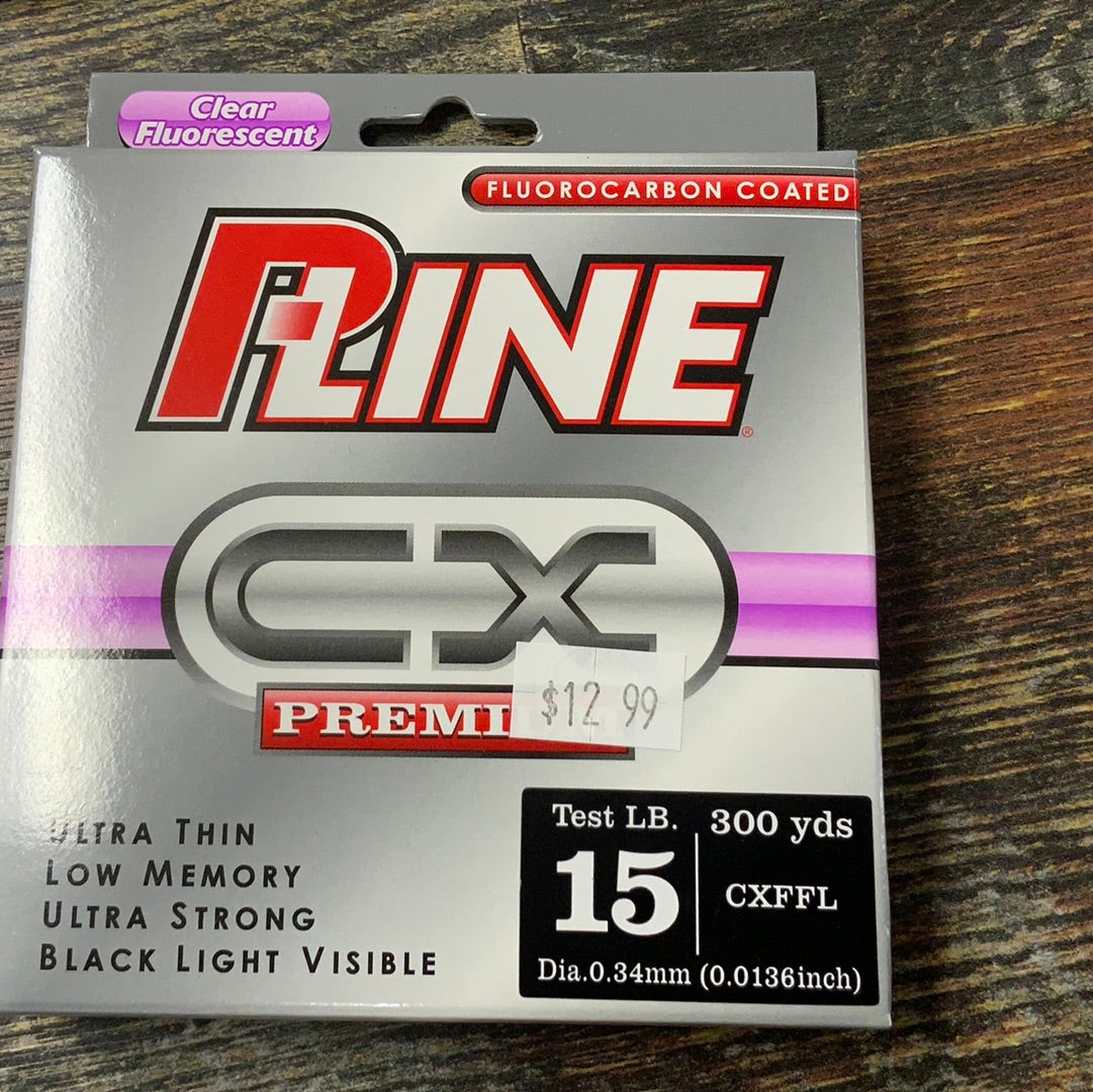 P LINE CX Premium Clear Fluoro 15 lb. 300 yds