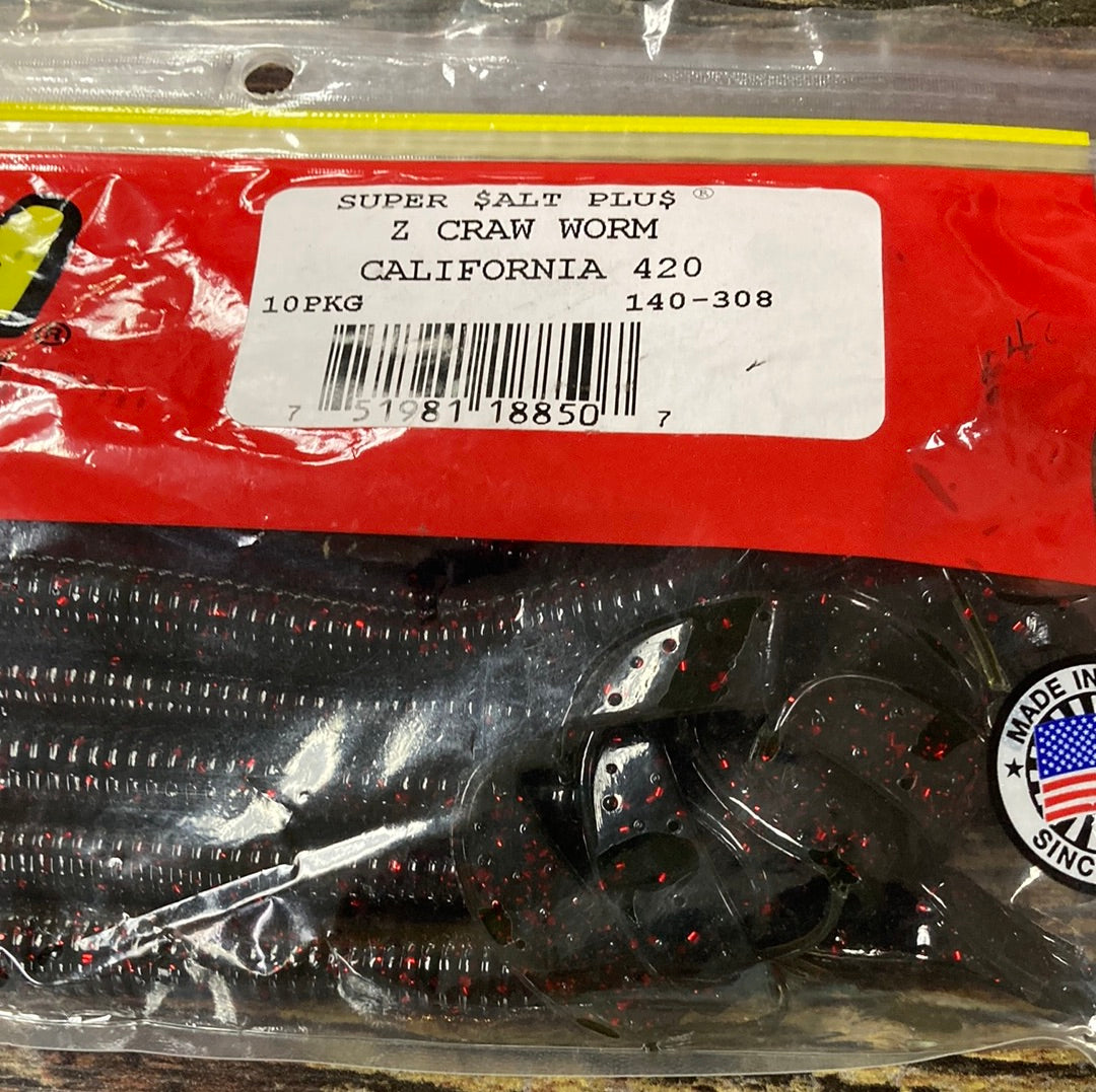 Zoom Z Craw Worm - California 420