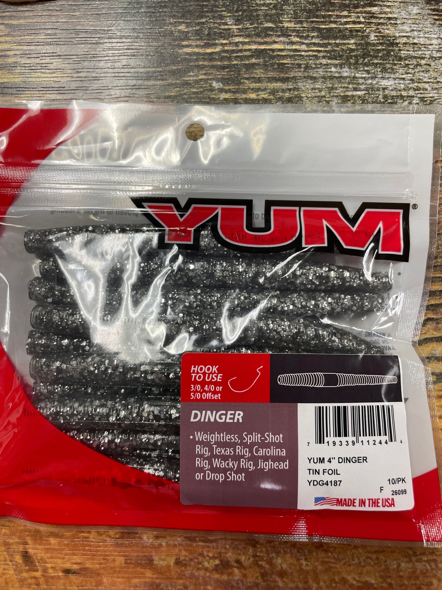 Yum 4” Dinger Tin Foil