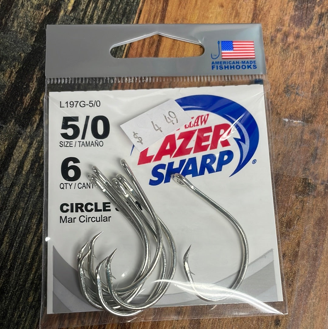 Eagle Claw Lazer Sharp Circle Sea Hooks 5/0 – Lake Fork Resort