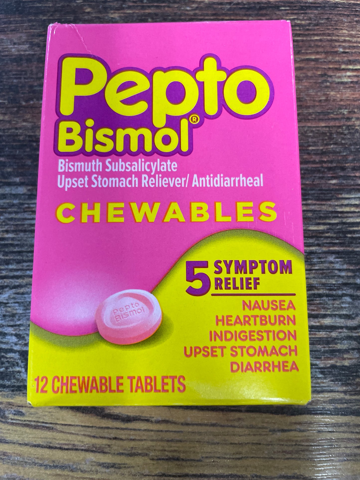 Pepto Bismol 12 Chewable Tablets