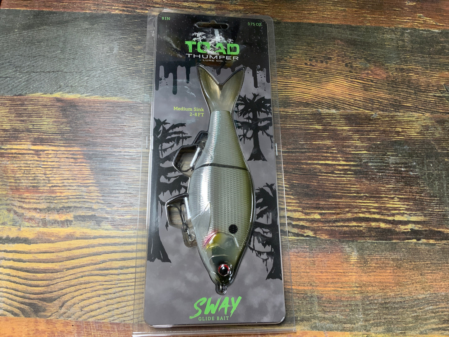 Toad Thumper Sway Glide Bait 3.75 oz. 8" Heavy Metal