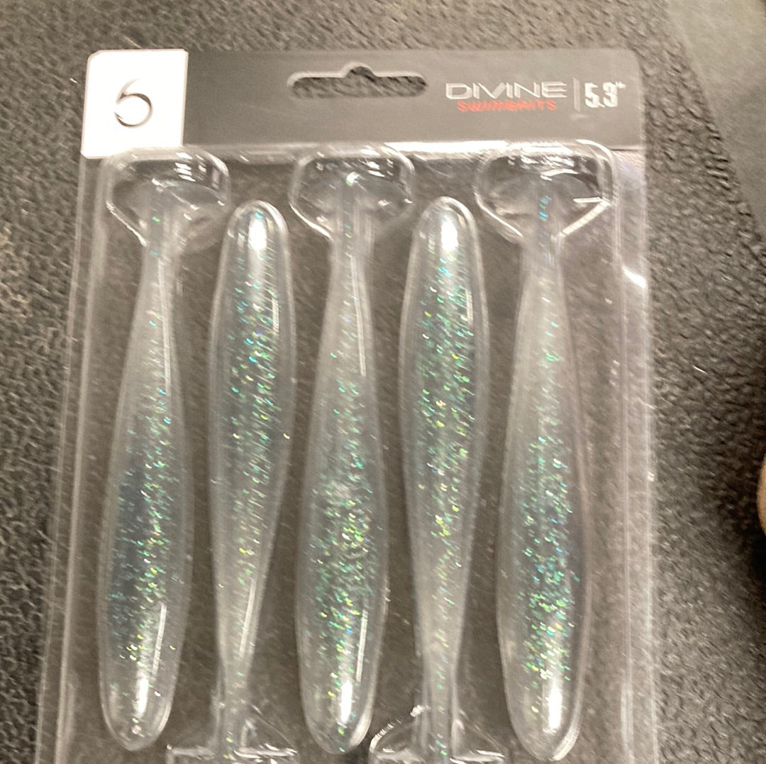 6th Sense Divine Swimbaits 5.3” Clearwater Rose