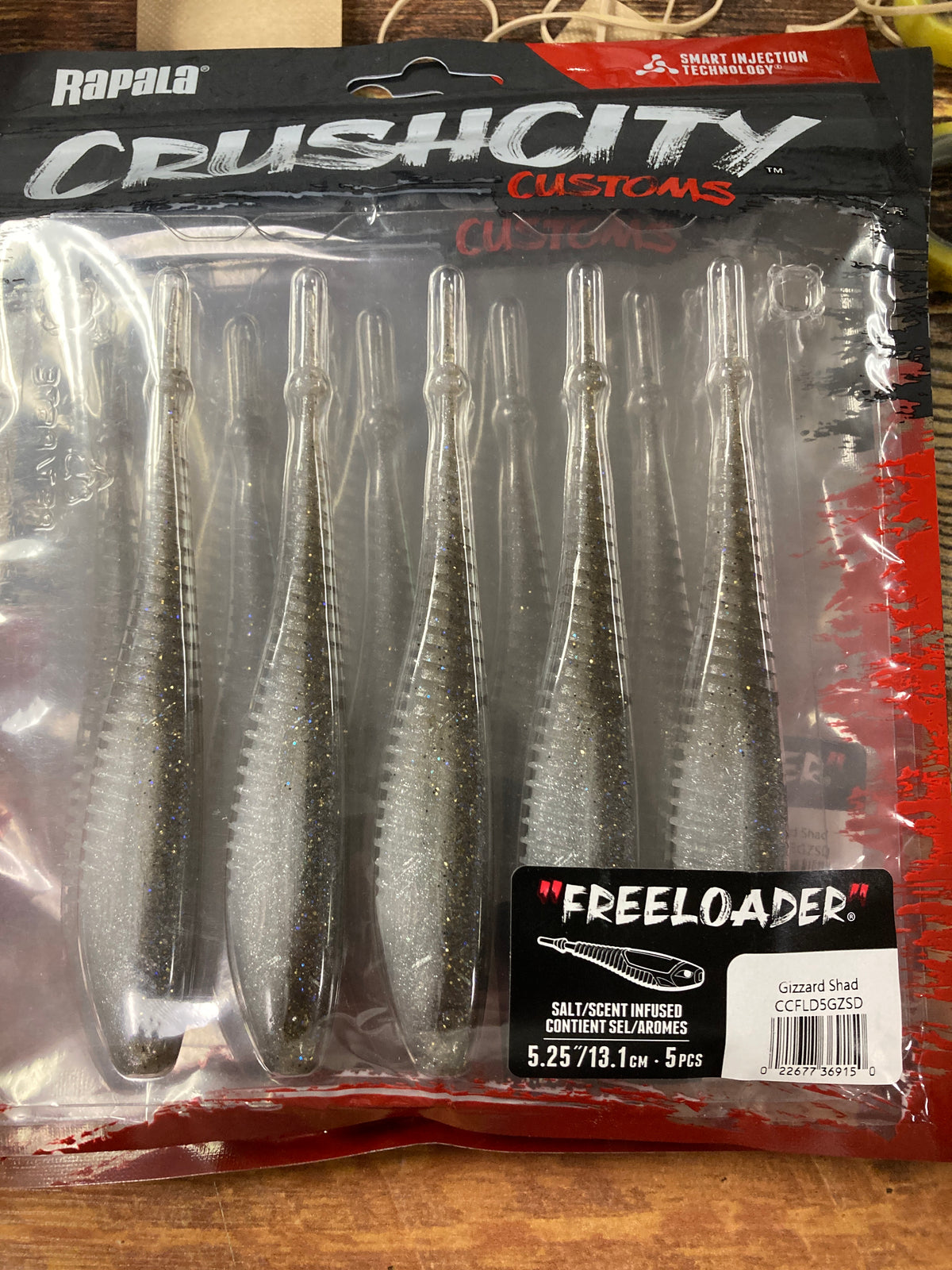 Crush City Freeloader 5.25” Gizzard Shad