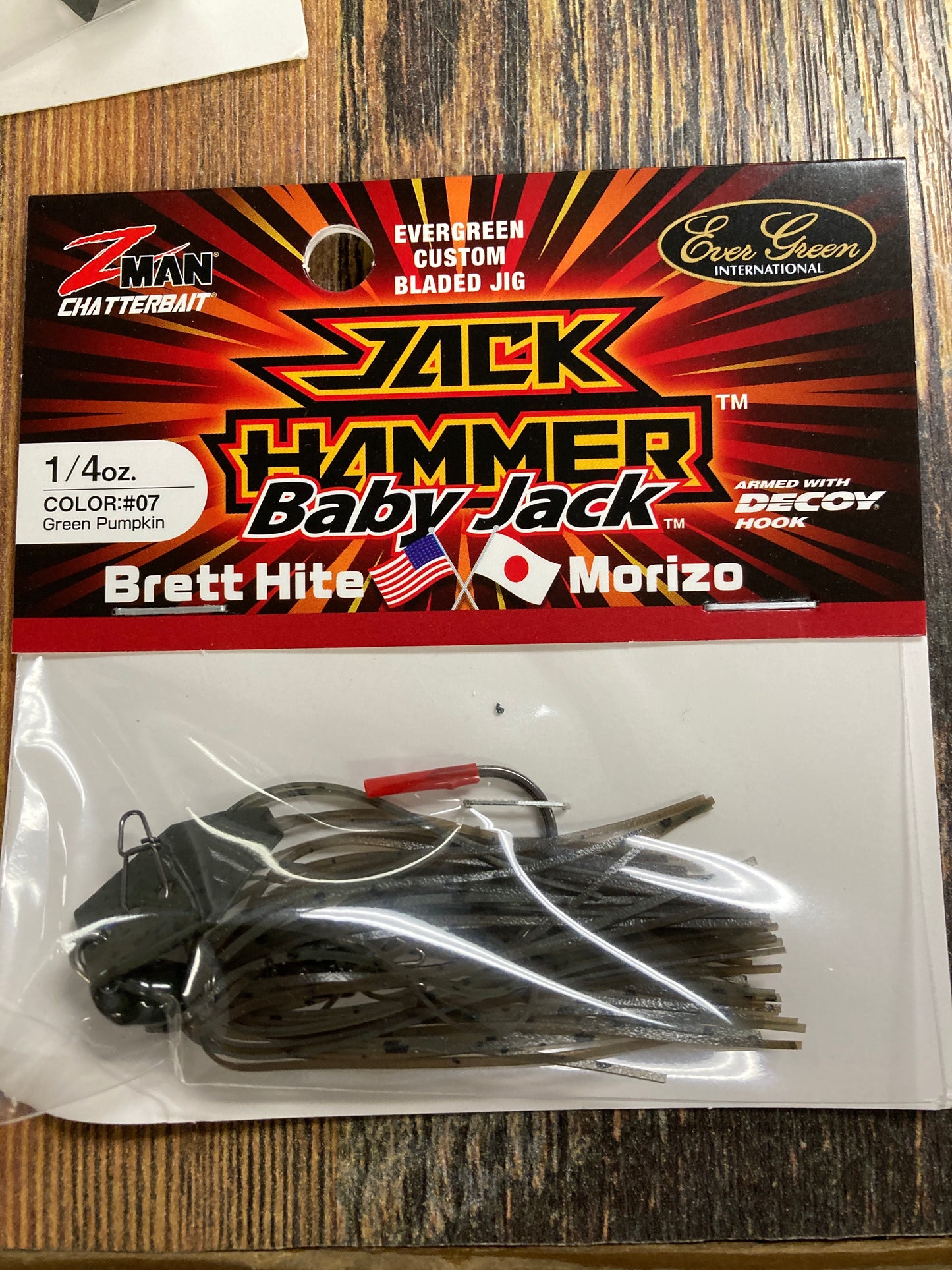 Z Man Jack Hammer Baby Jack 1/4 oz. Green Pumpkin