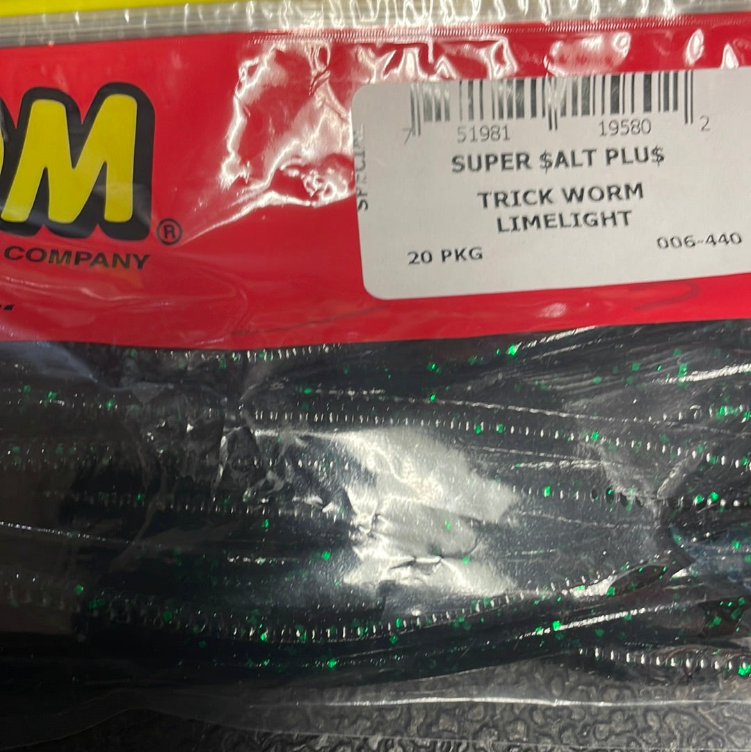 Zoom Trick Worm - Limelight