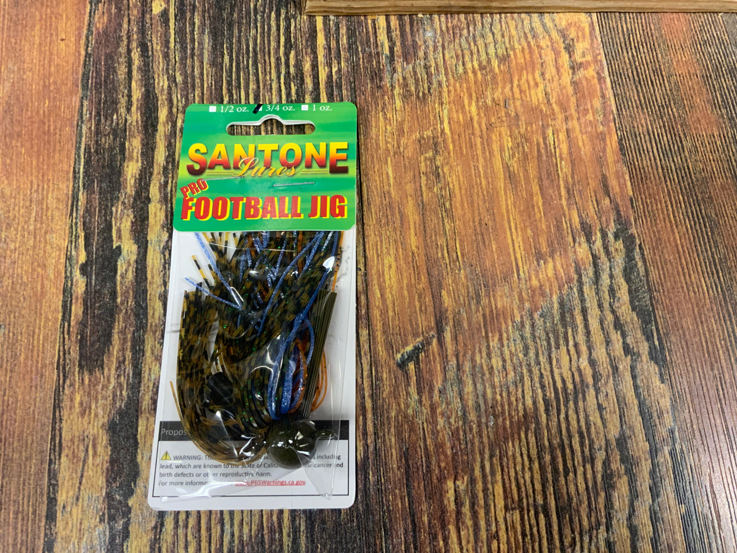 Santone Pro Football Jig 3/4 oz. Pakes Perch