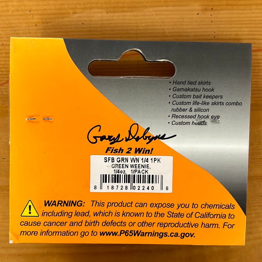 Dobyns Football Jig 1/4 oz. Green Weenie