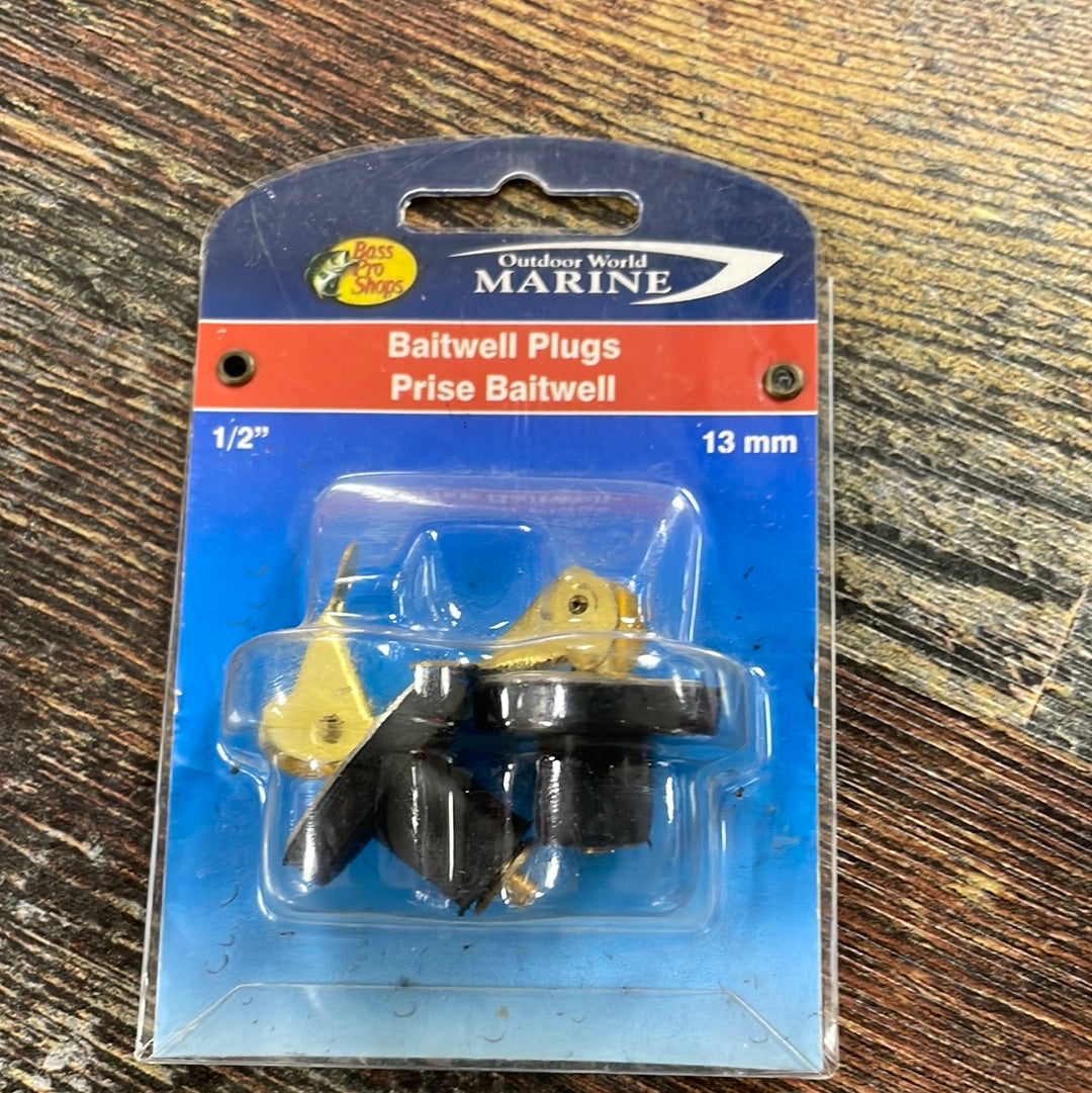 Bass Pro Baitwell Plugs 1/2"