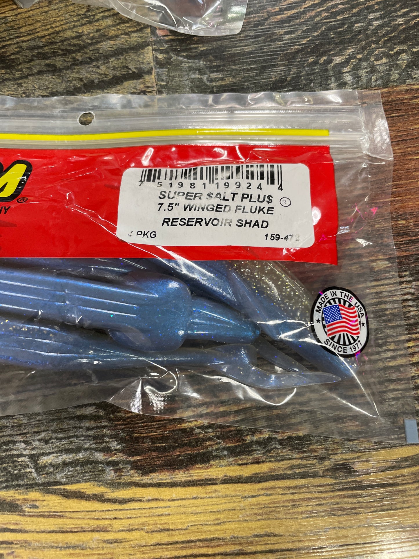 Zoom Winged Fluke 7.5” Reservoir Shad