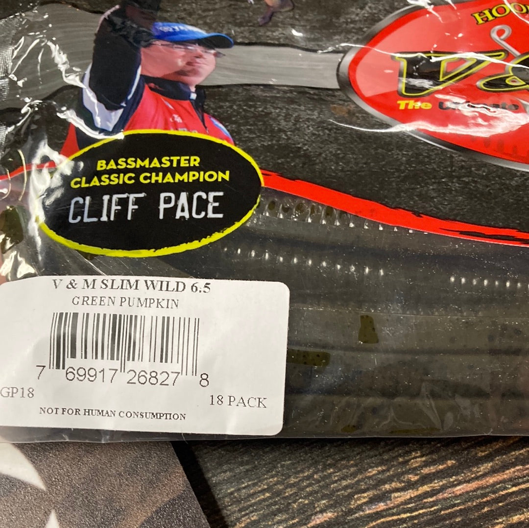 V&M Slim Wild 6.5" Green Pumpkin