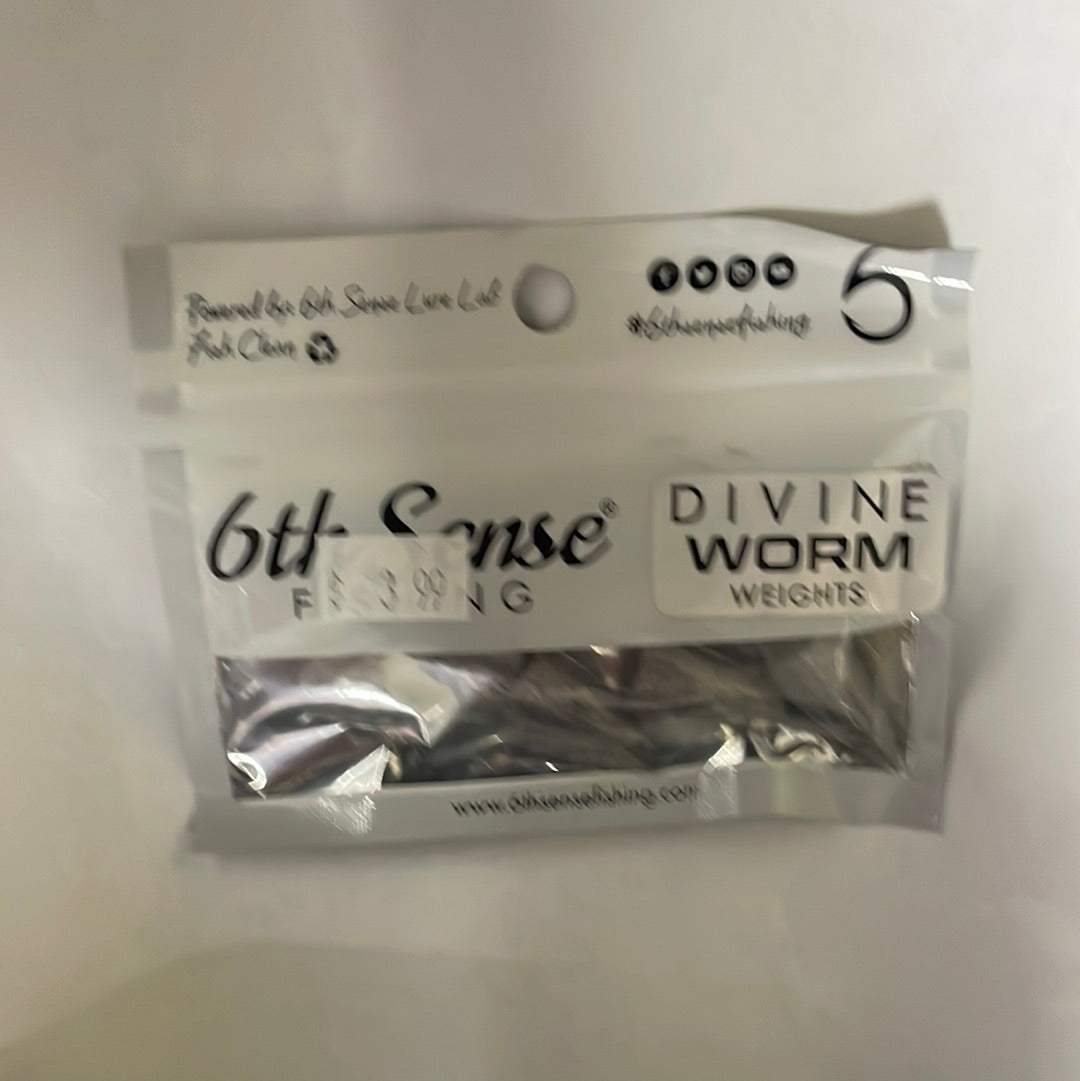 6th Sense Divine Worm Weights 1/2 oz. Raw