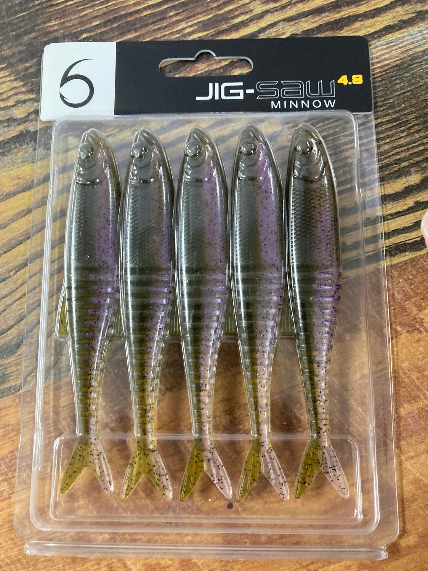 6th Sense Jig-Saw Minnow Green Pumpkin Pro